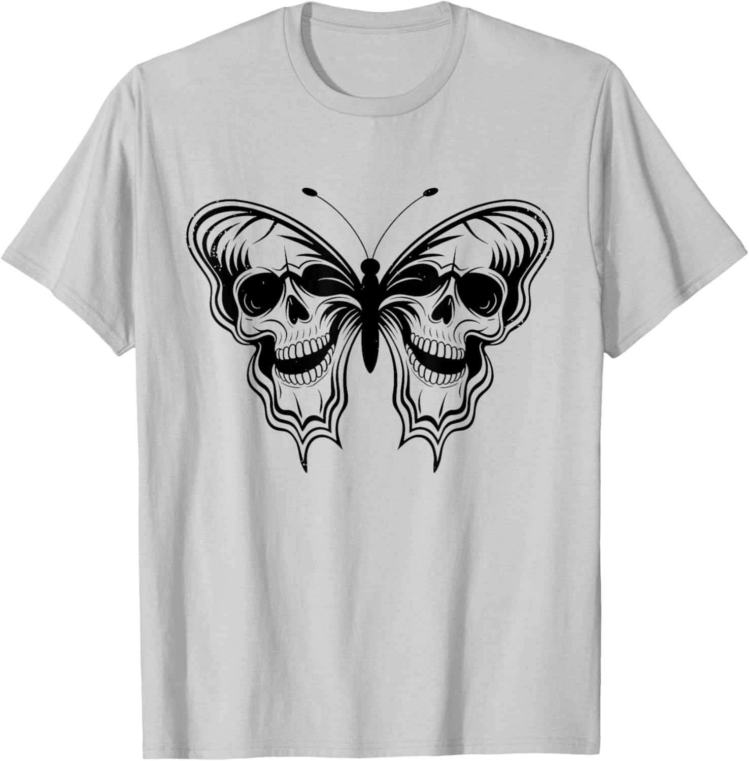 Halloween Butterfly Skulls T-Shirt for Men and Women - Spooky Style - 7