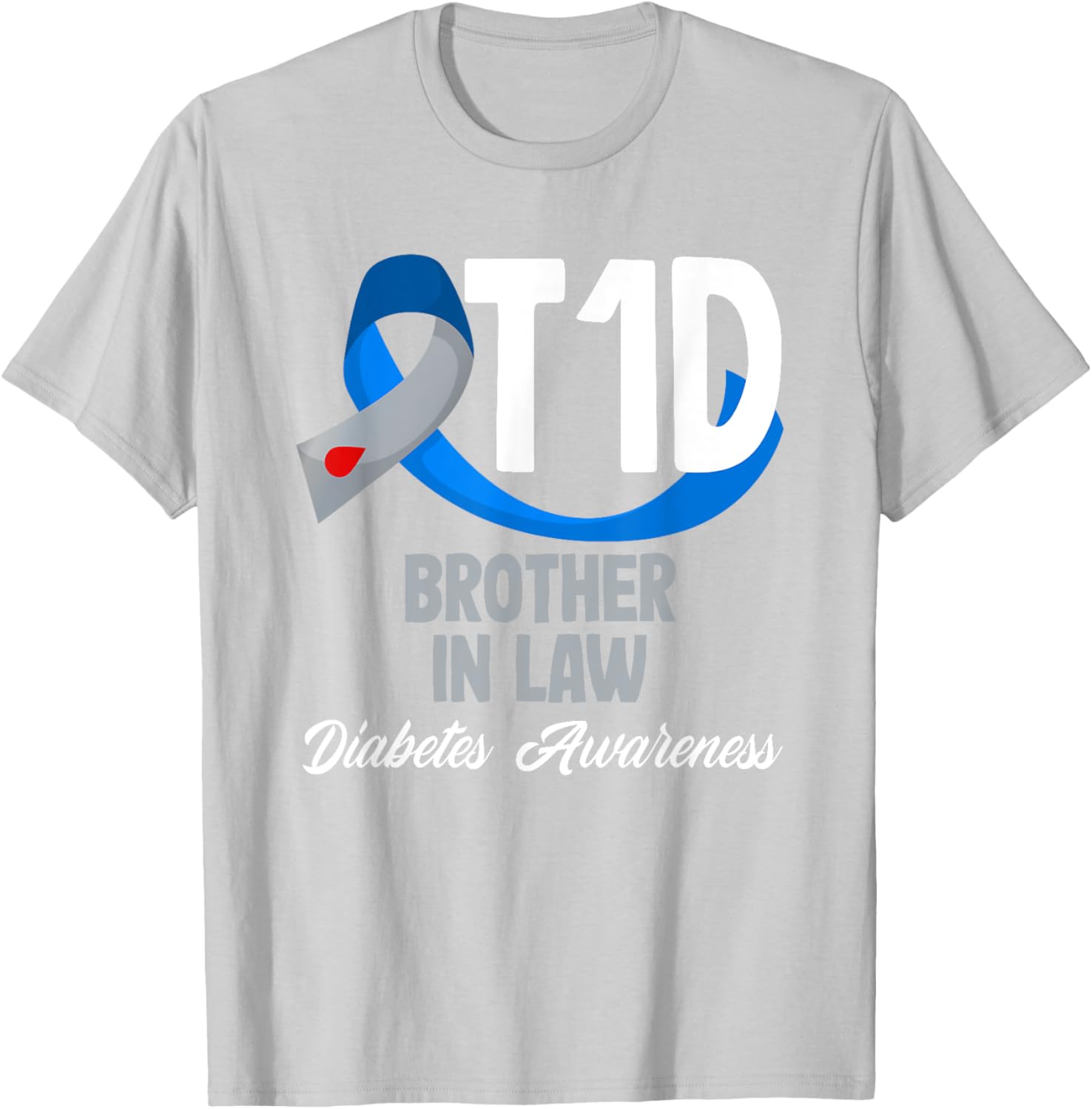 T1D Brother In Law Diabetes Awareness T-Shirt for Supportive Family Members - 15