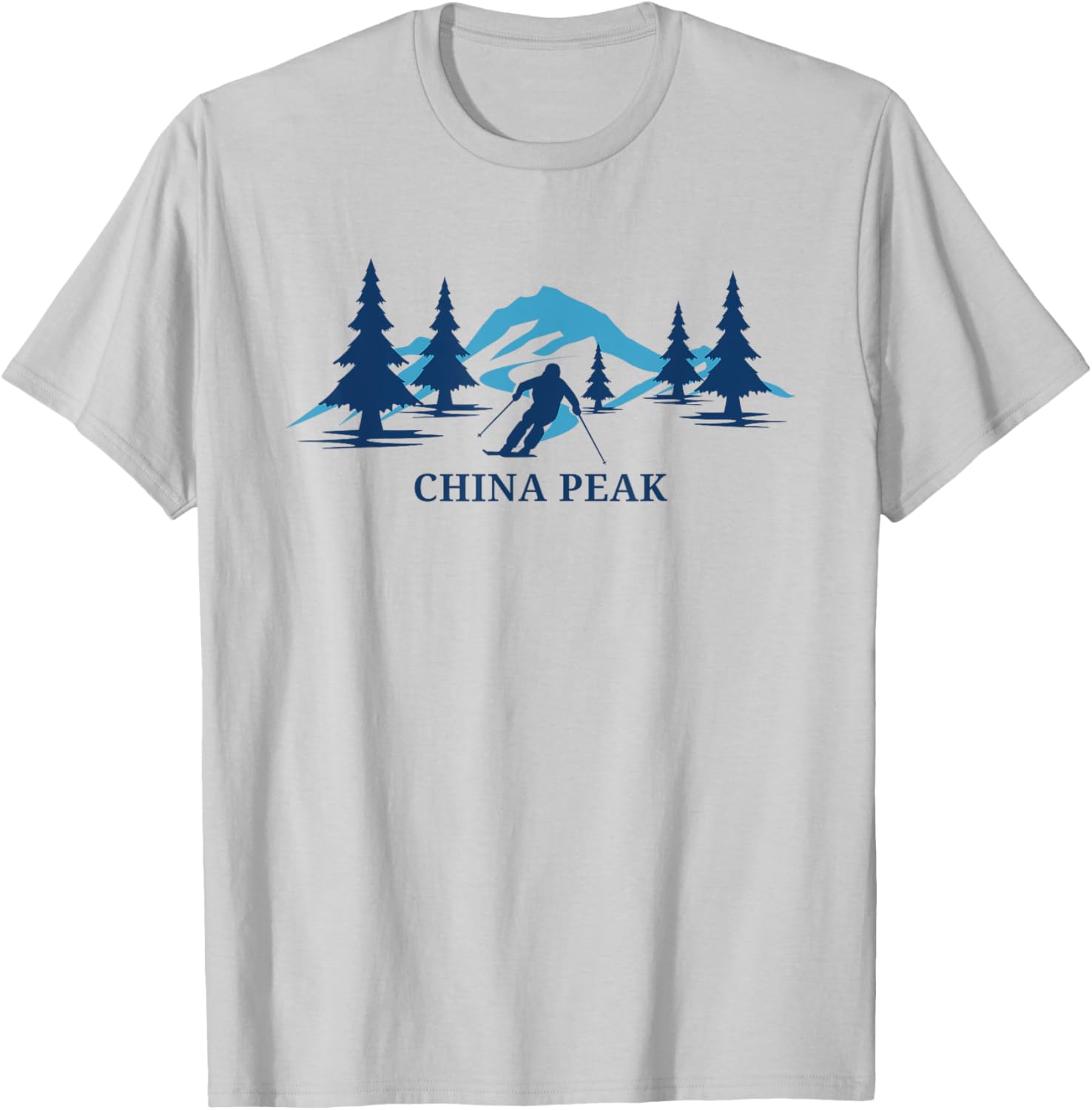 China Peak Ski Resort Skier T-Shirt for Passionate Ski Lovers - 2