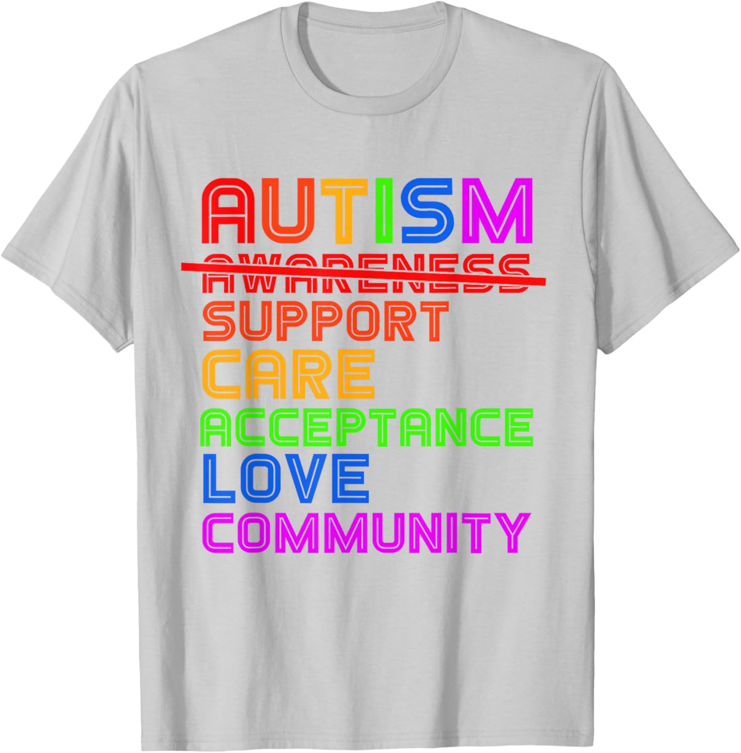 Autism Awareness T-Shirt for Men, Women, and Kids - Support Acceptance - 21