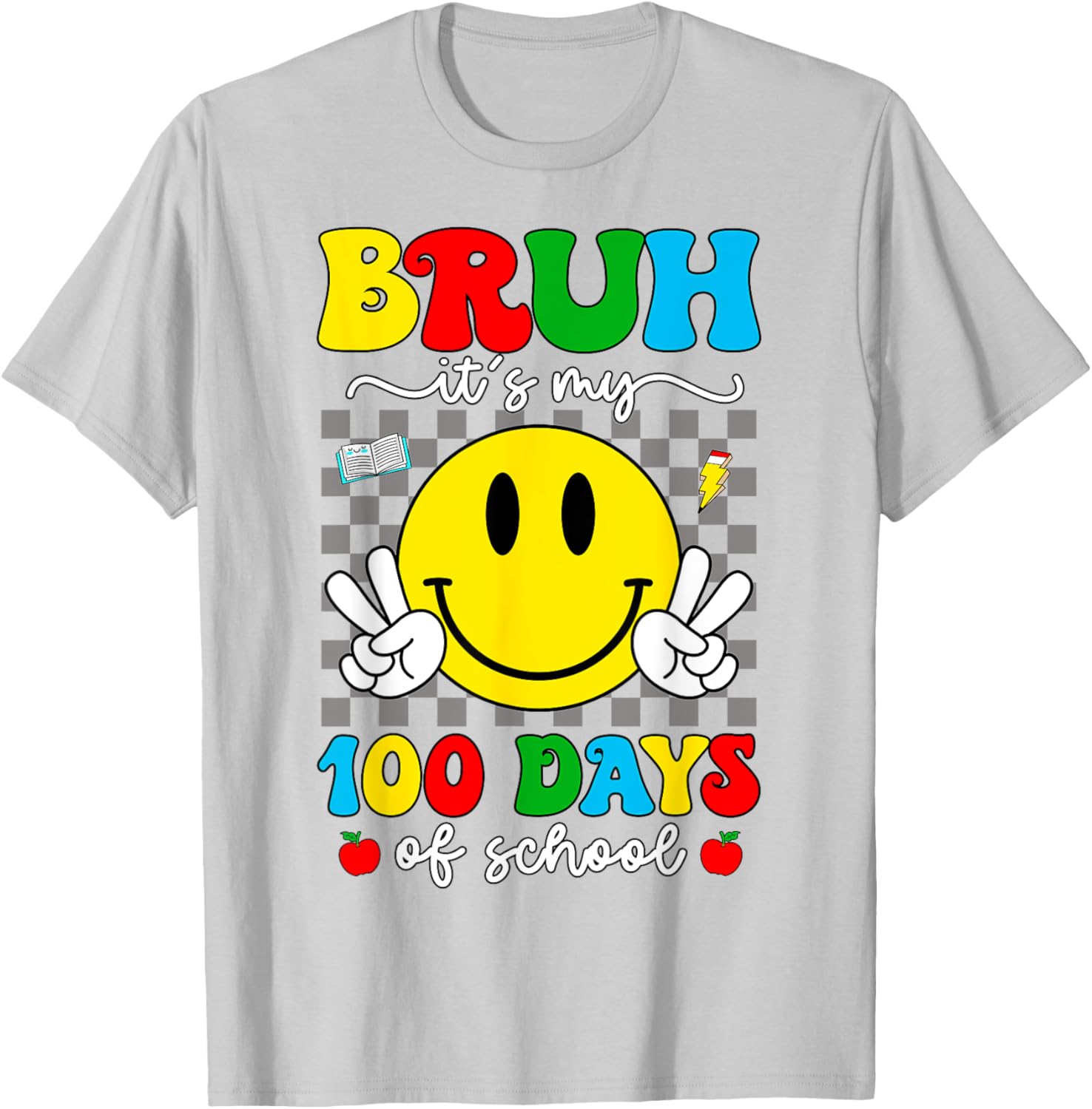 100 Days of School T-Shirt for Kids - Bruh It's My 100 Days Smarter! - 17