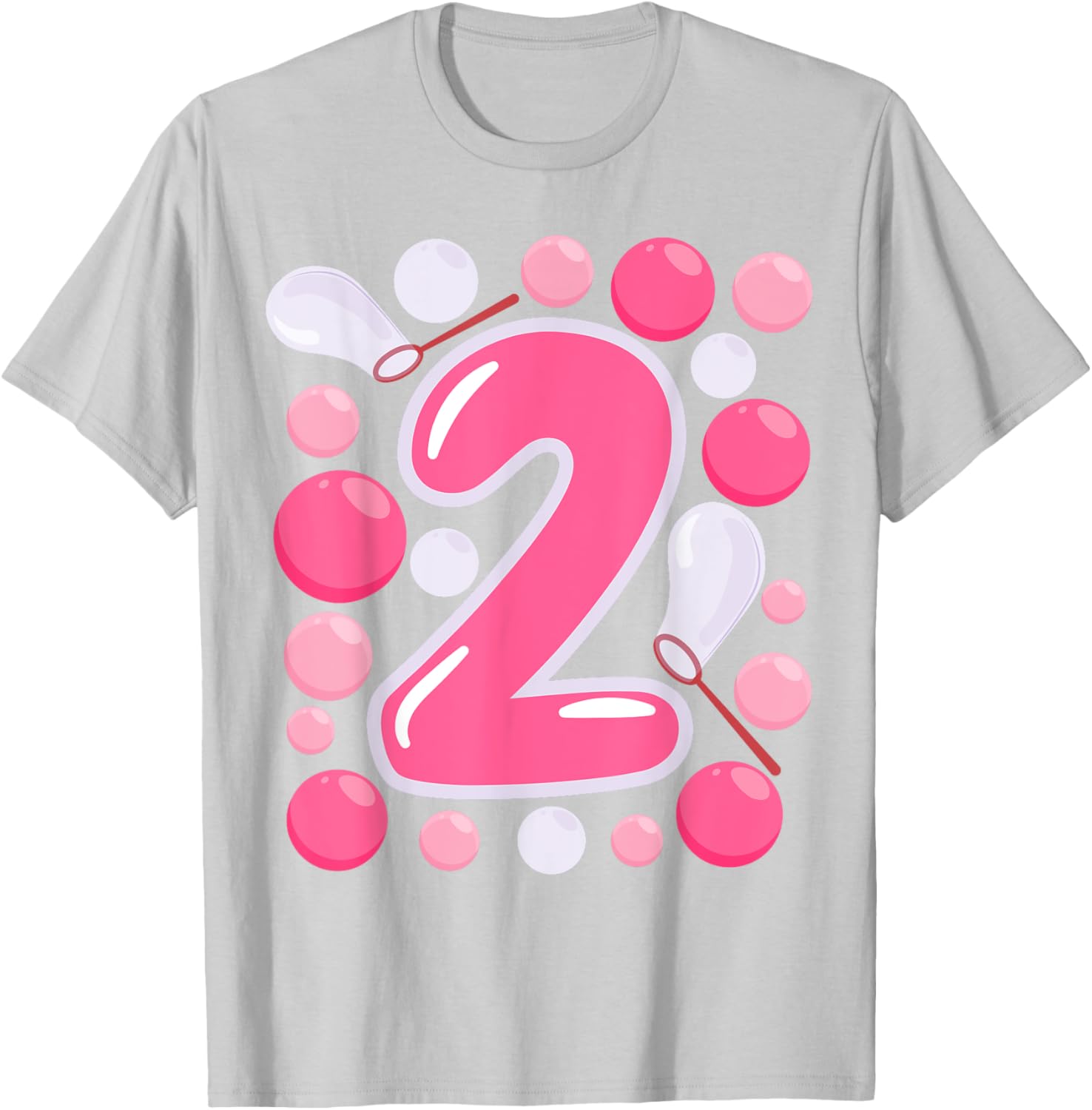 Adorable Girls 2nd Bubble Birthday Party T-Shirt for Kids Celebrations - 11