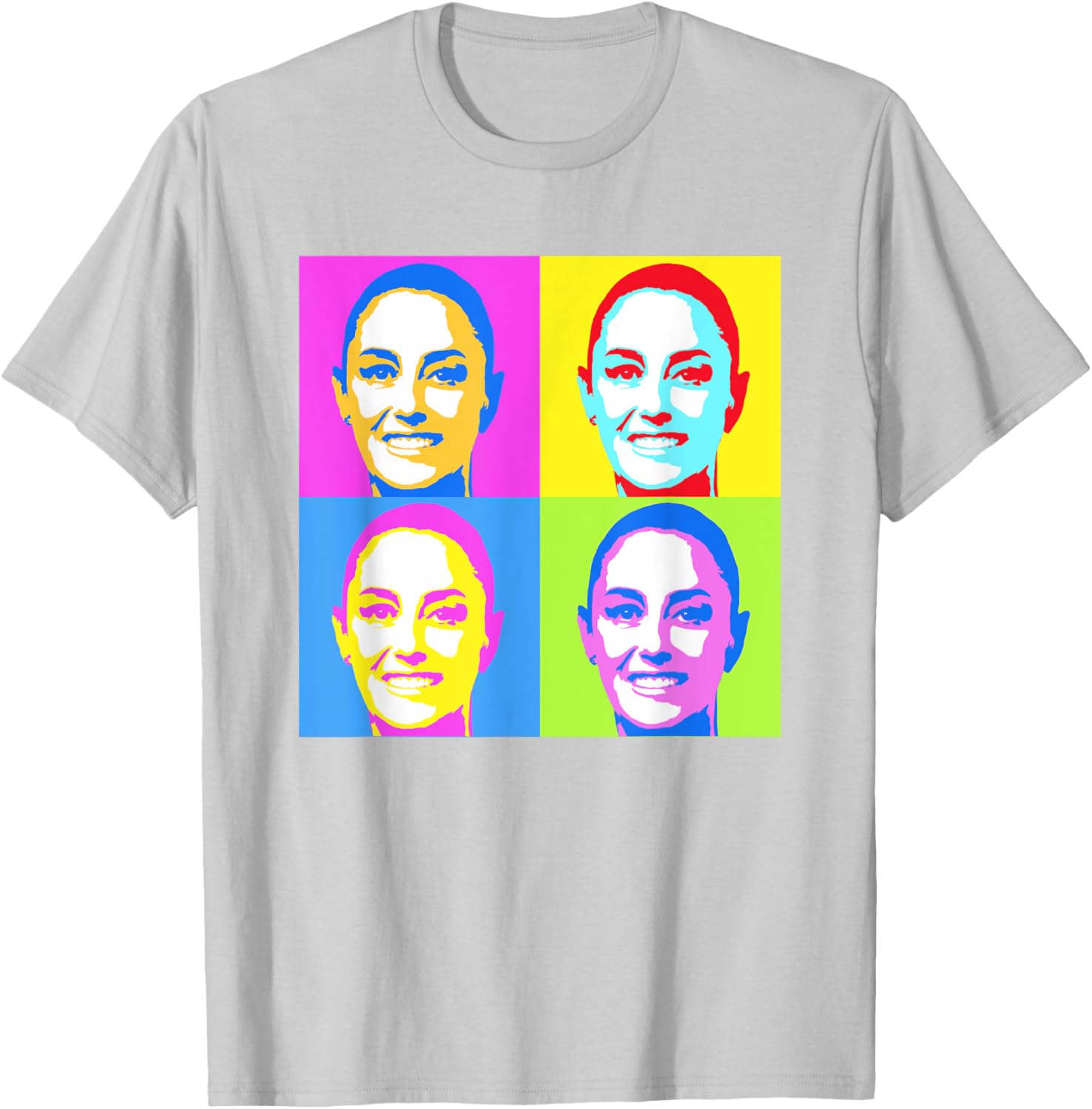 Claudia Sheinbaum Pop Art T-Shirt for Supporters of Mexico's President - 9