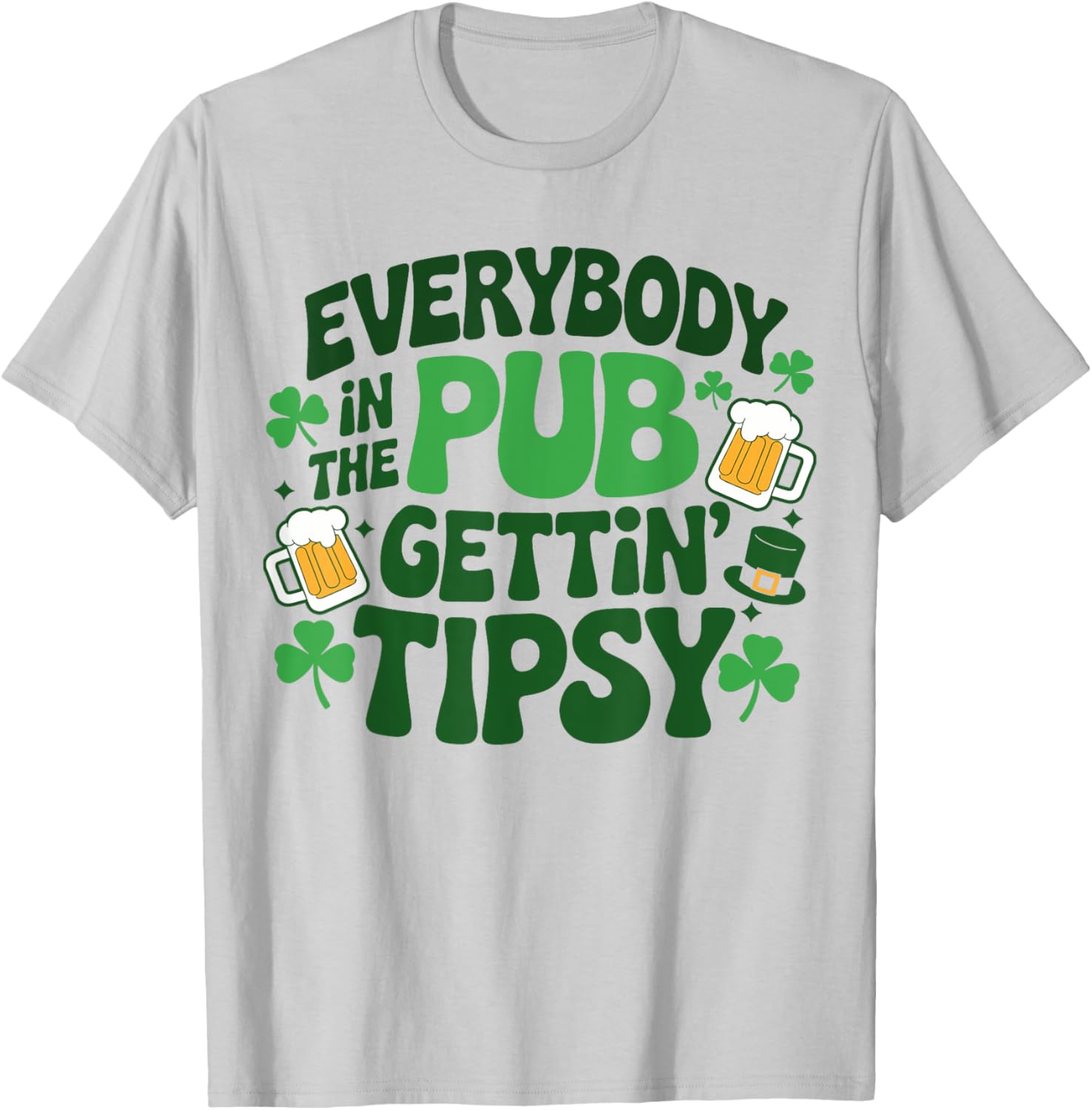 Tipsy Everyone in the Pub St Patrick's Day T-Shirt for Fun Celebrations - 2