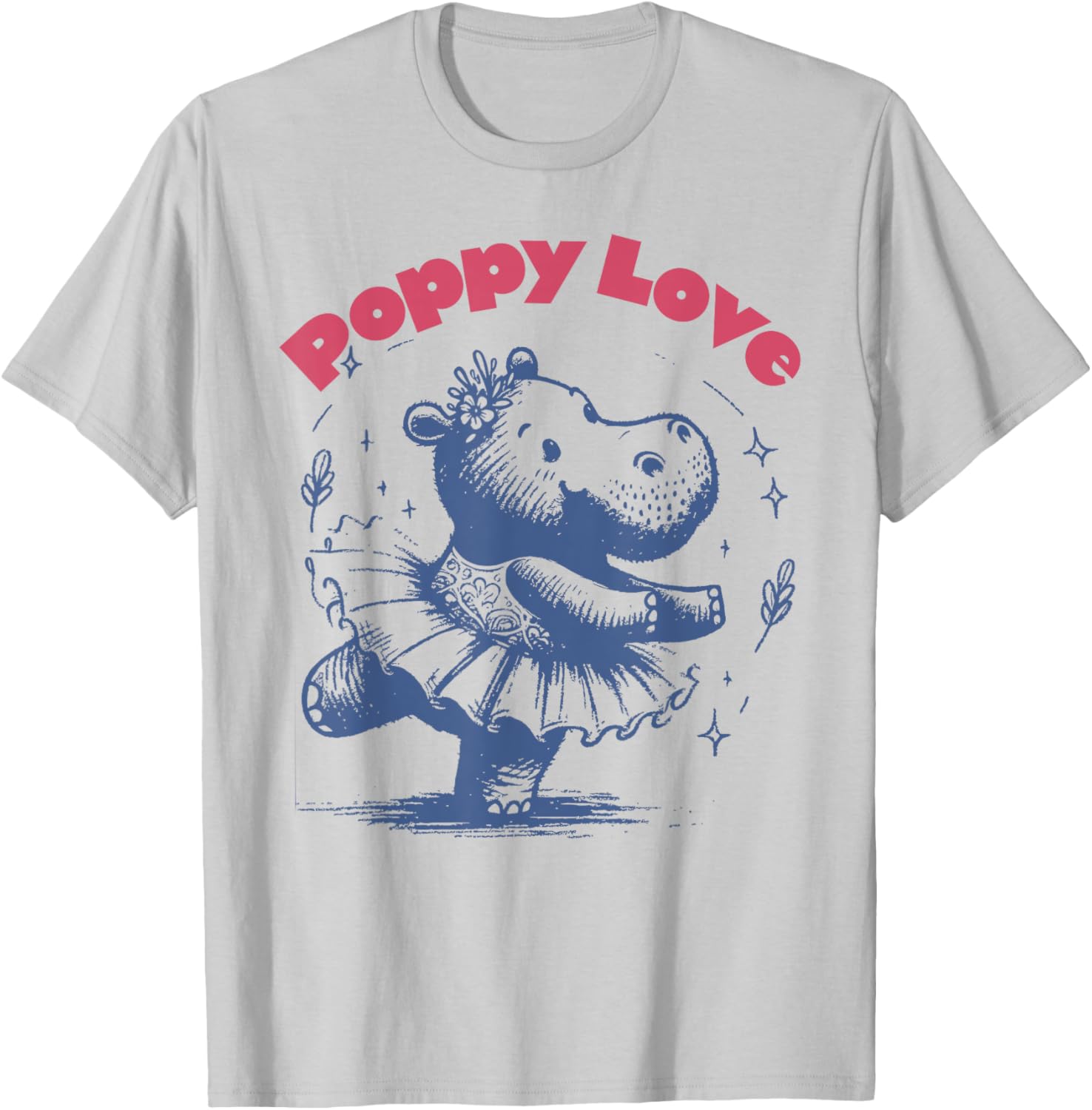 Cute Baby Pygmy Hippo Poppy T-Shirt for Richmond Fans and Animal Lovers - 1