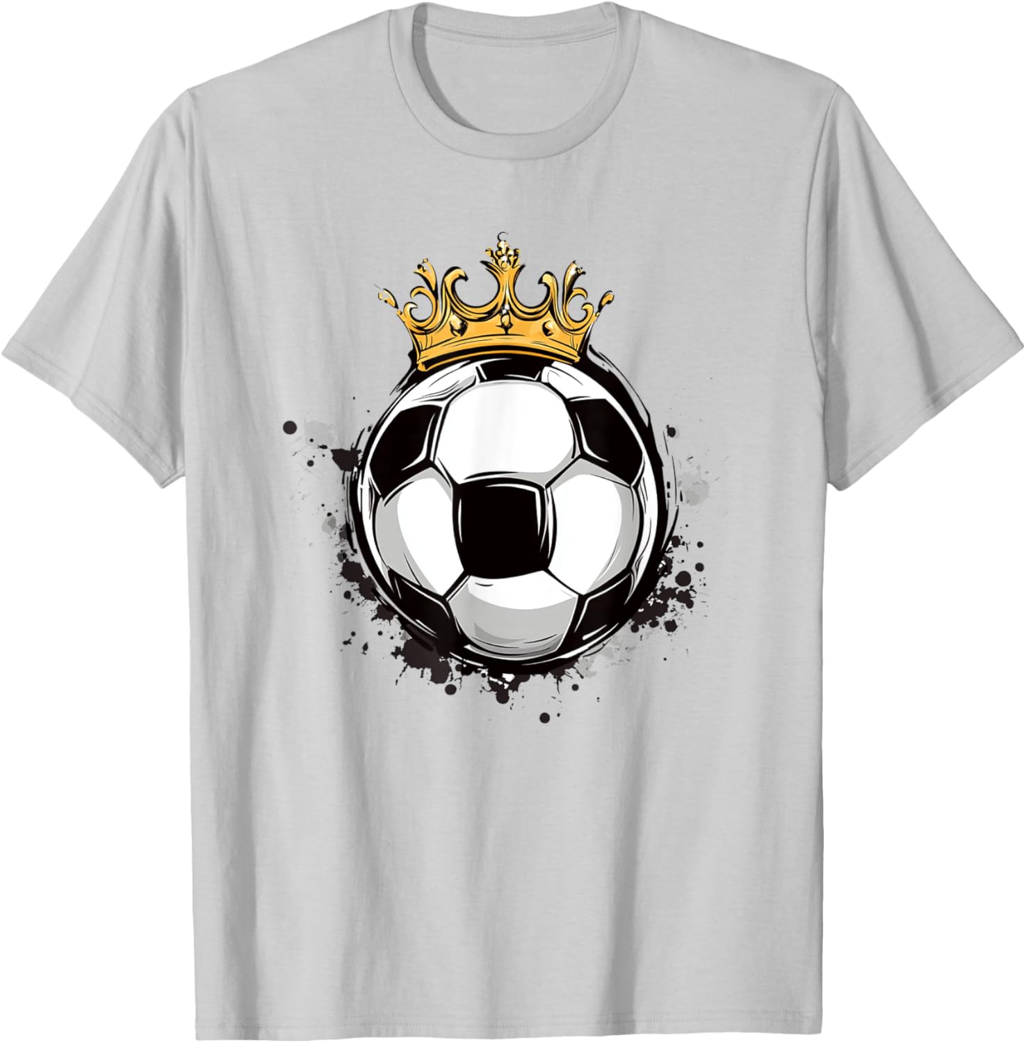 Soccer Royalty T-Shirt with Crowned Ball for Kids - Stylish Sports Wear - 4