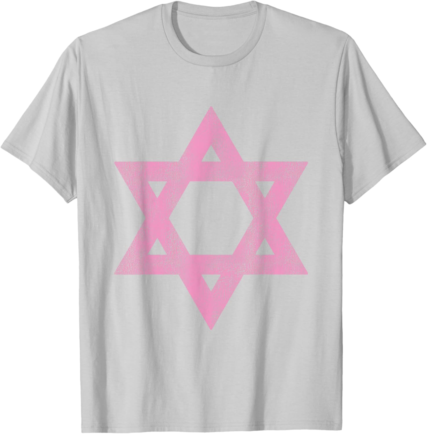 Retro Pink Israeli Flag T-Shirt for Women with Star of David Design - 2