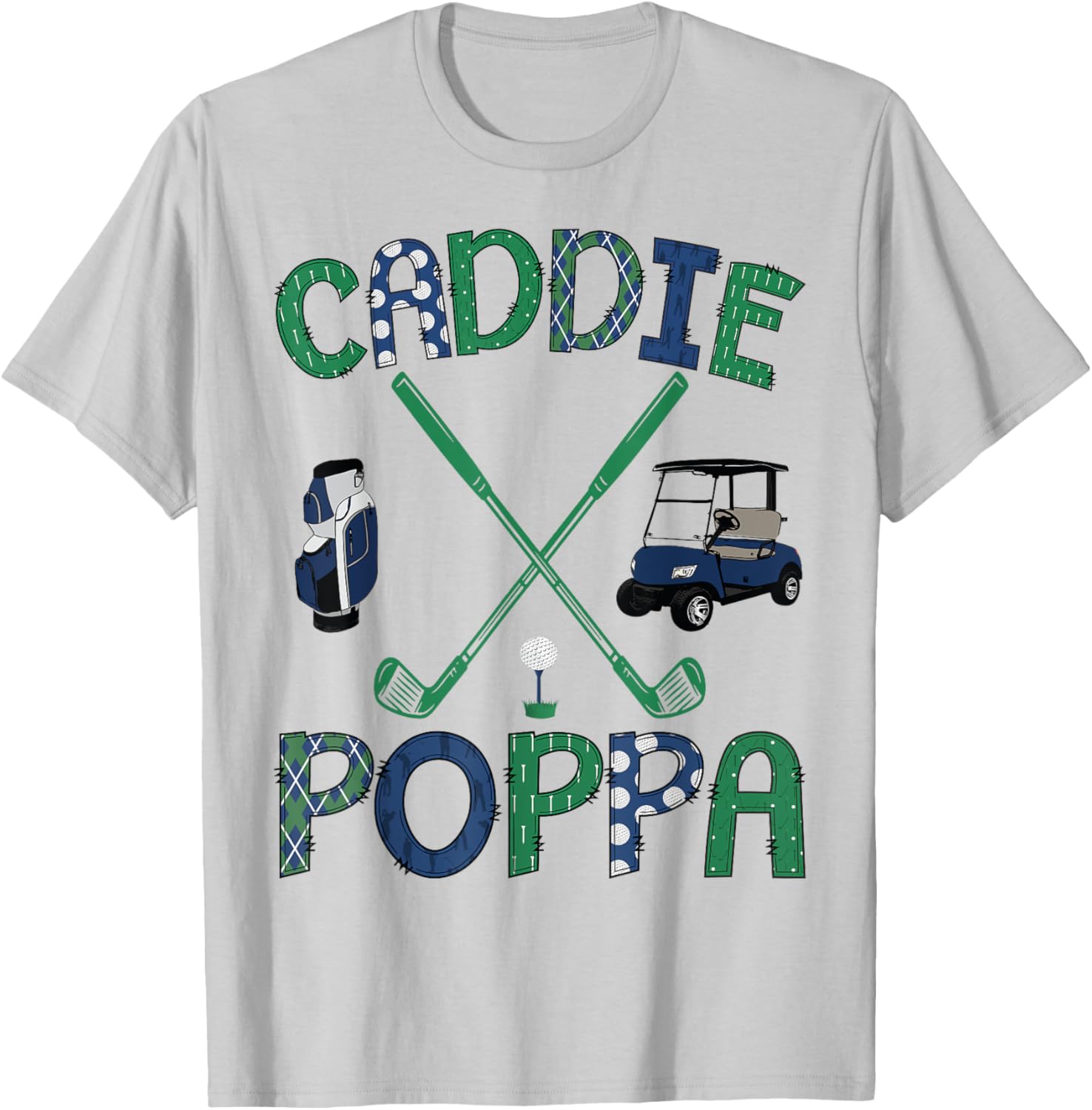 Caddie Poppa Golf Hole in One Birthday T-Shirt for Proud Dads - 4