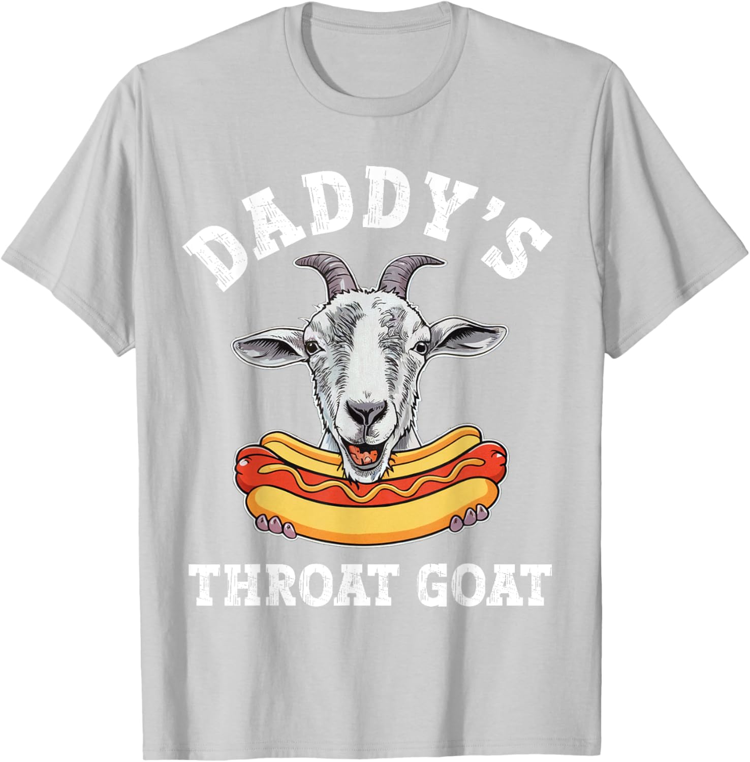 Funny Daddy's Throat Goat Meme T-Shirt for Adult Humor Lovers - 14