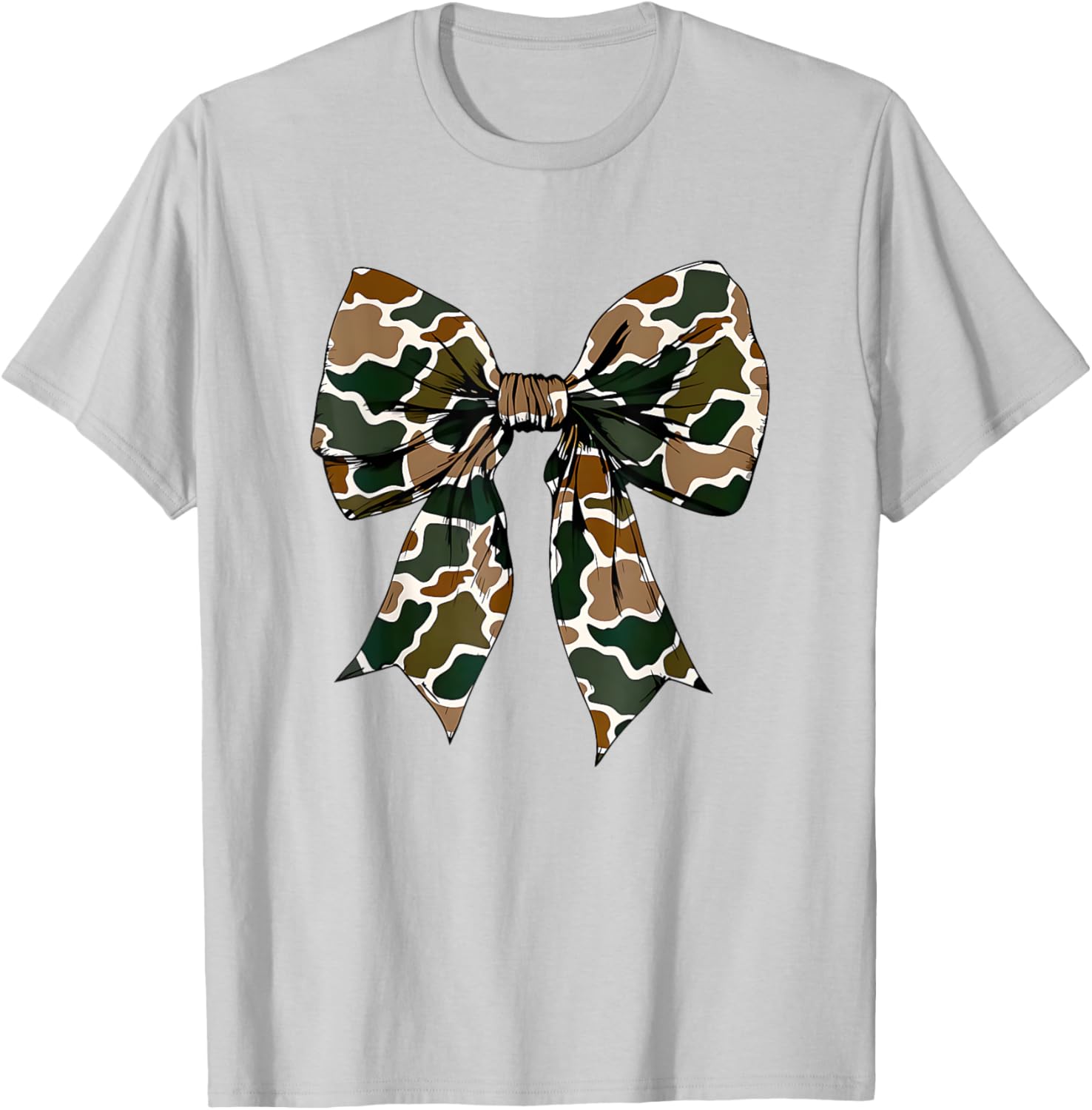 Camo Bow Coquette Duck Hunting T-Shirt for Stylish Outdoor Enthusiasts - 22