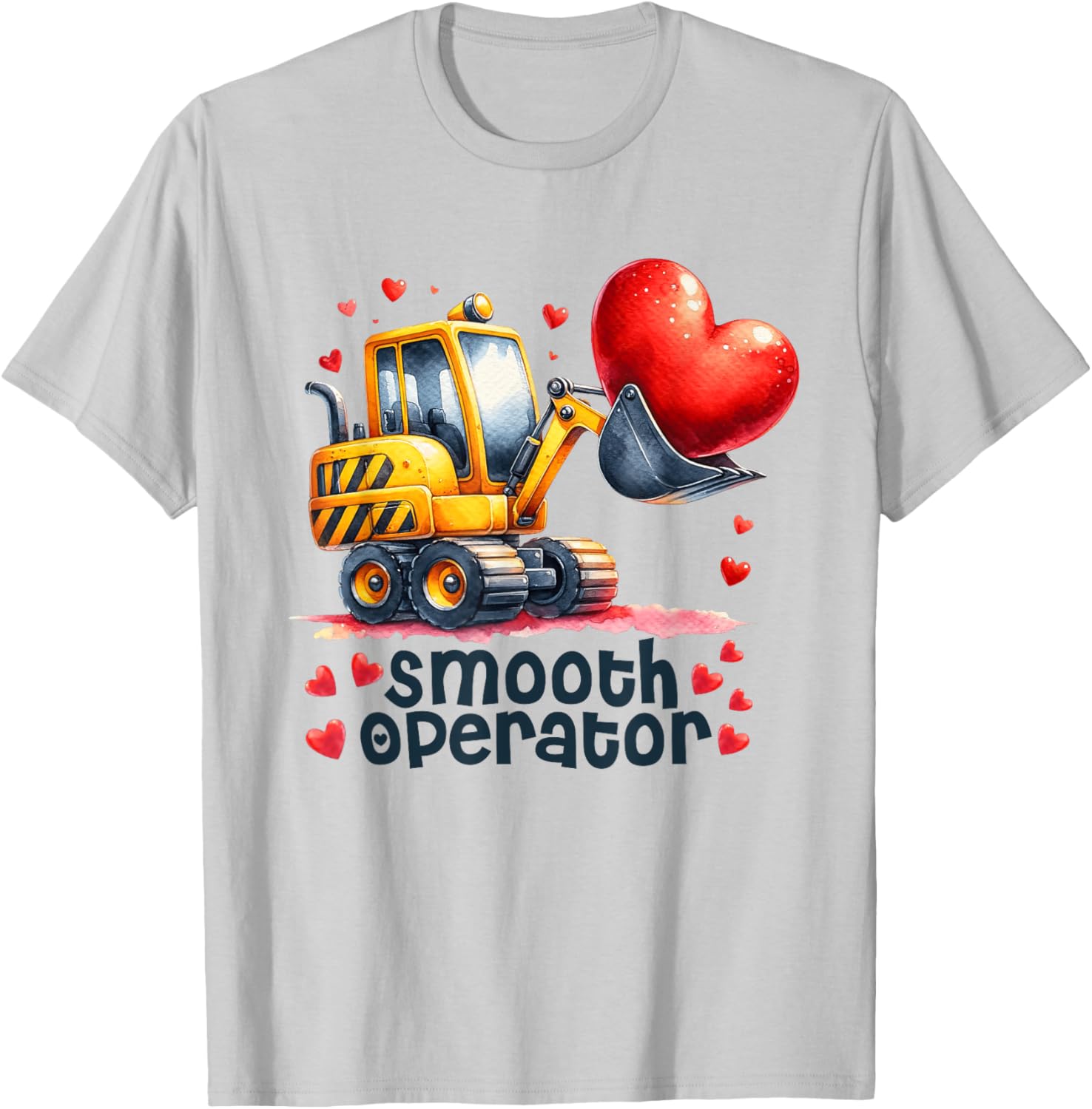 Smooth Operator Construction Valentine T-Shirt for Boys - Cute Gift Idea - 2