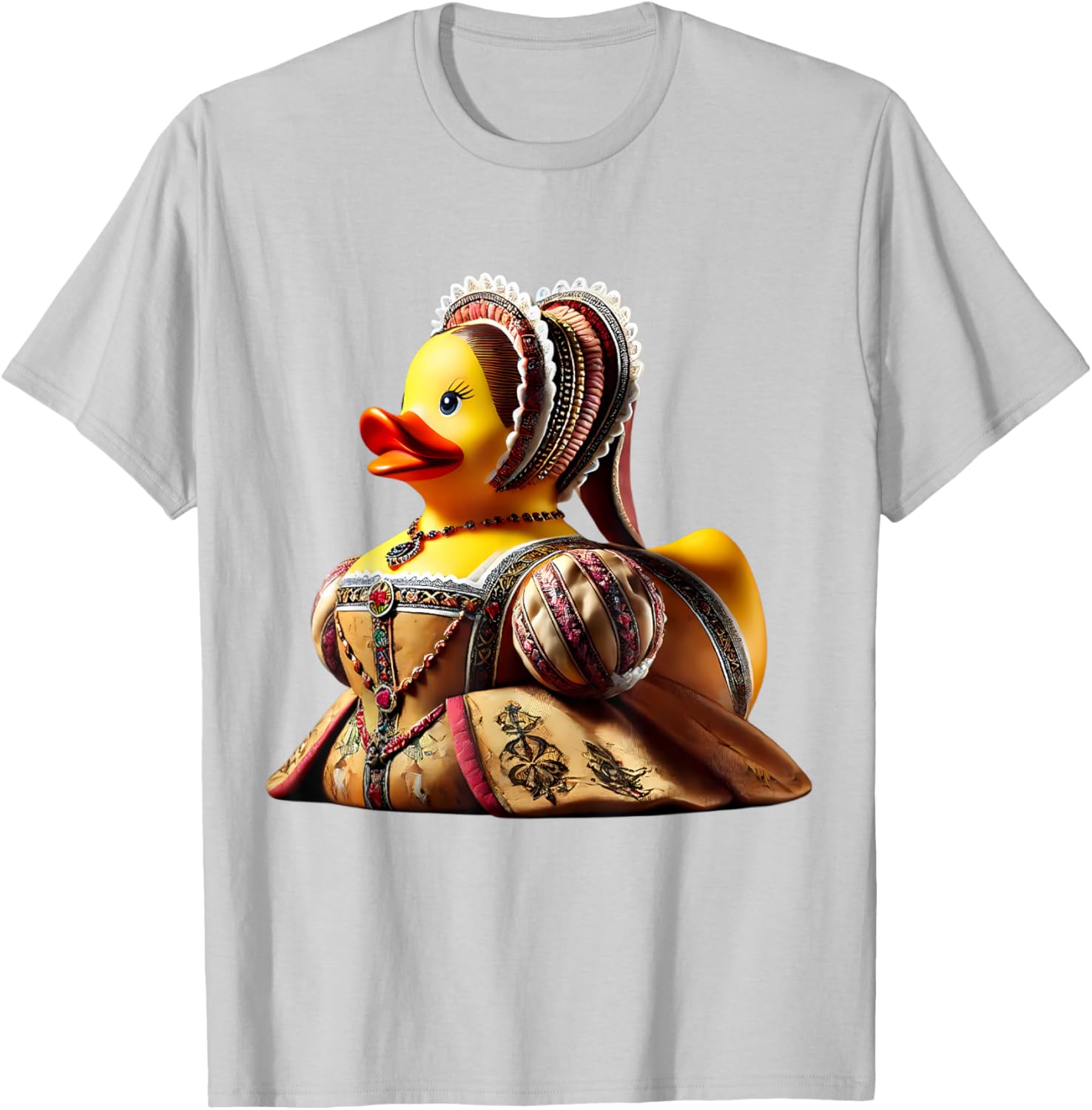 Rubber Duck Anne Boleyn T-Shirt Fun Historical Figure Apparel - 26
