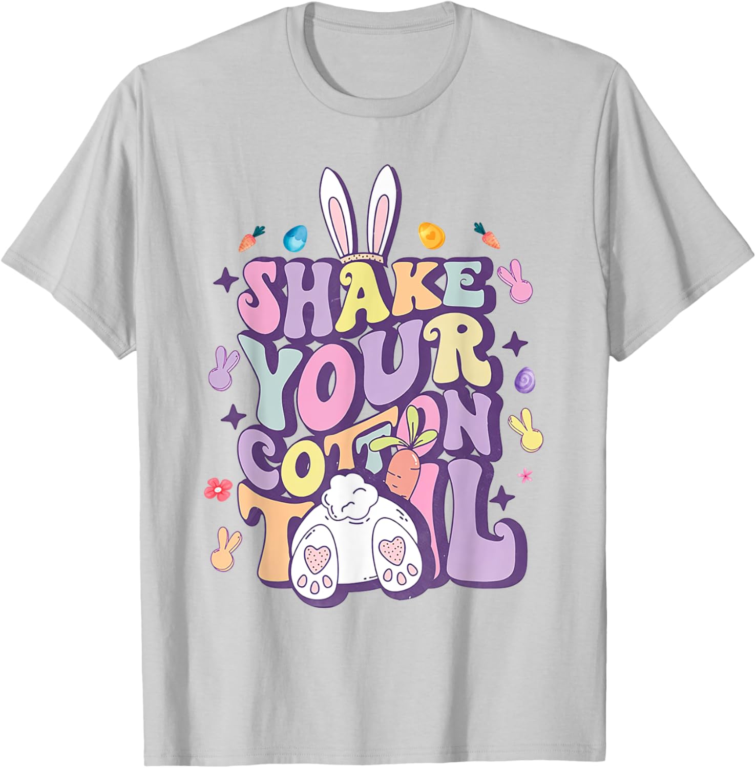 Shake Your Cotton Tail Funny Easter Bunny T-Shirt for Girls and Women - 29