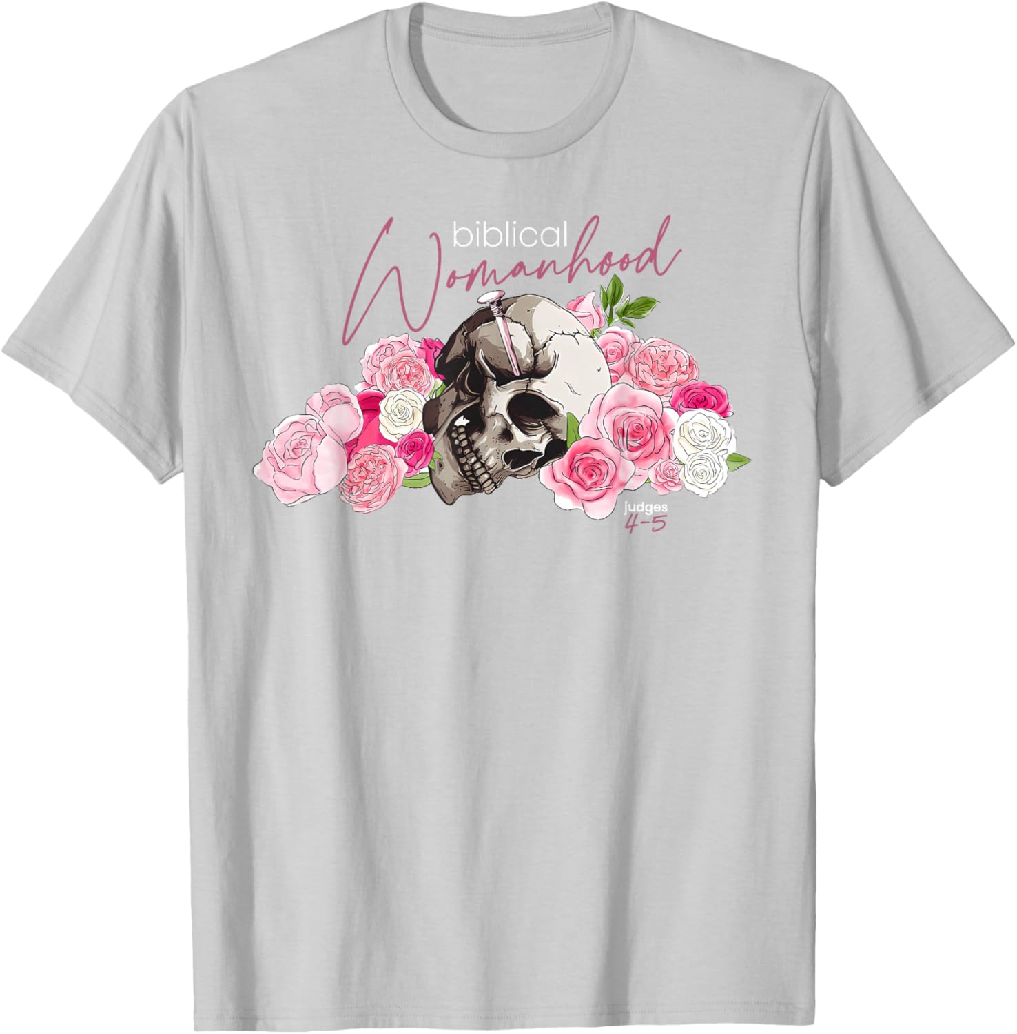 Biblical Womanhood Deborah T-Shirt for Christian Women - Judges 4-5 Design - 13