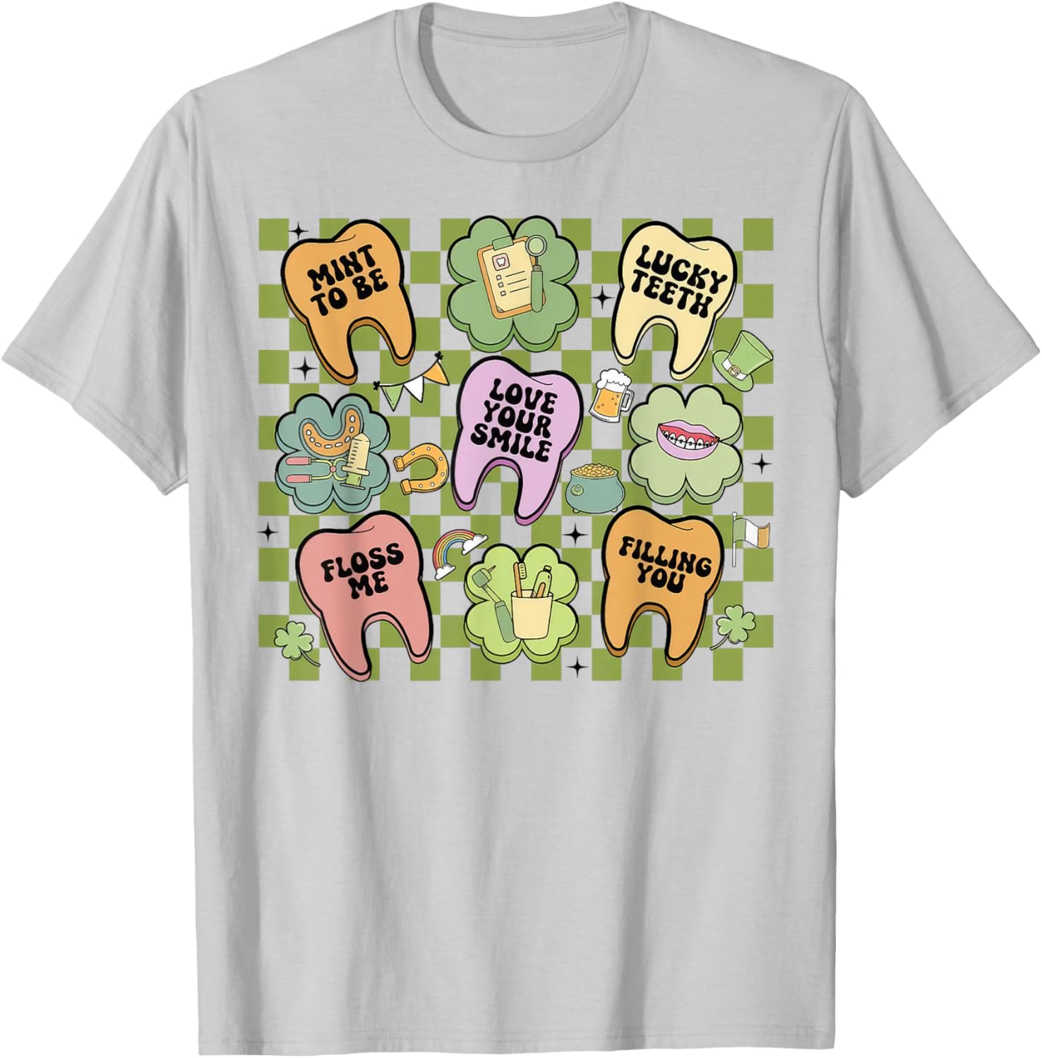 Retro Irish Dentist T-Shirt for St Patrick's Day Dental Squad Fun - 12