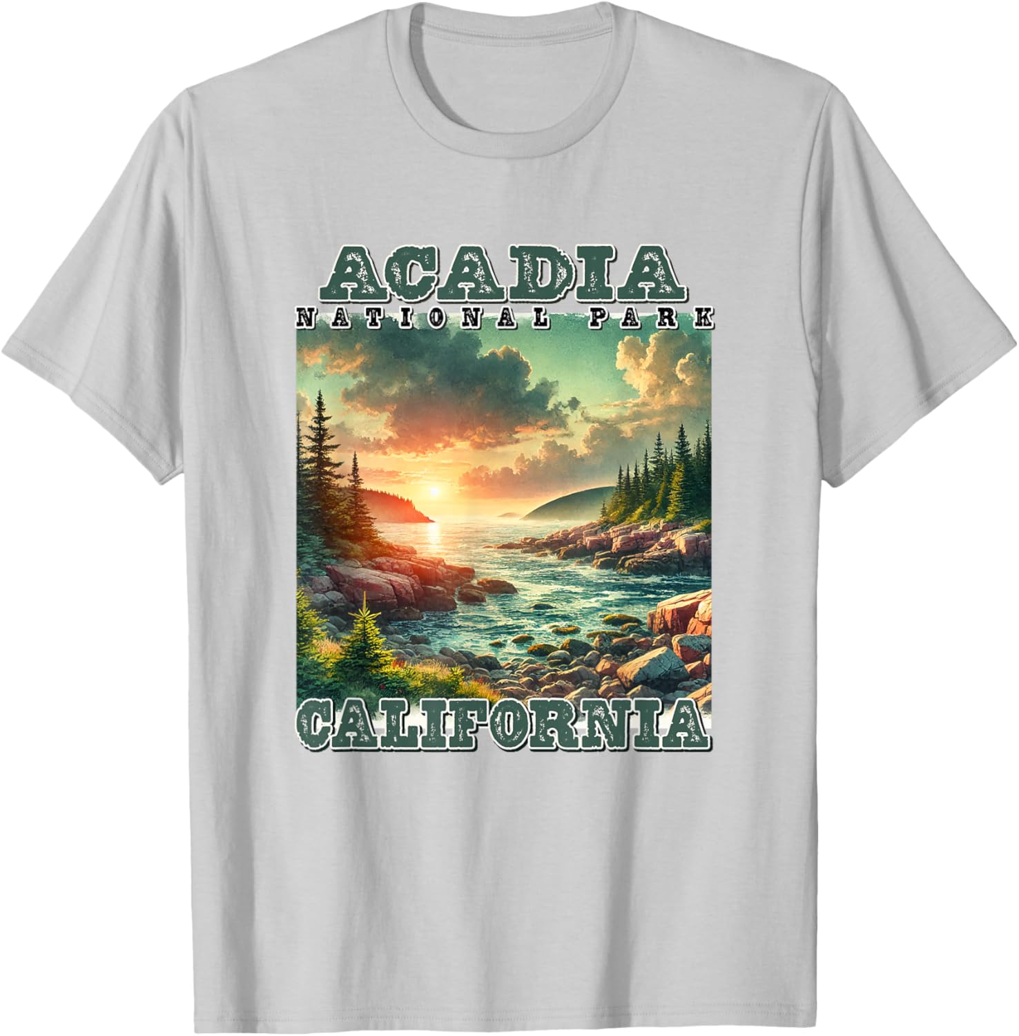 Vintage Retro Acadia National Park Camping T-Shirt for Outdoor Lovers - 6