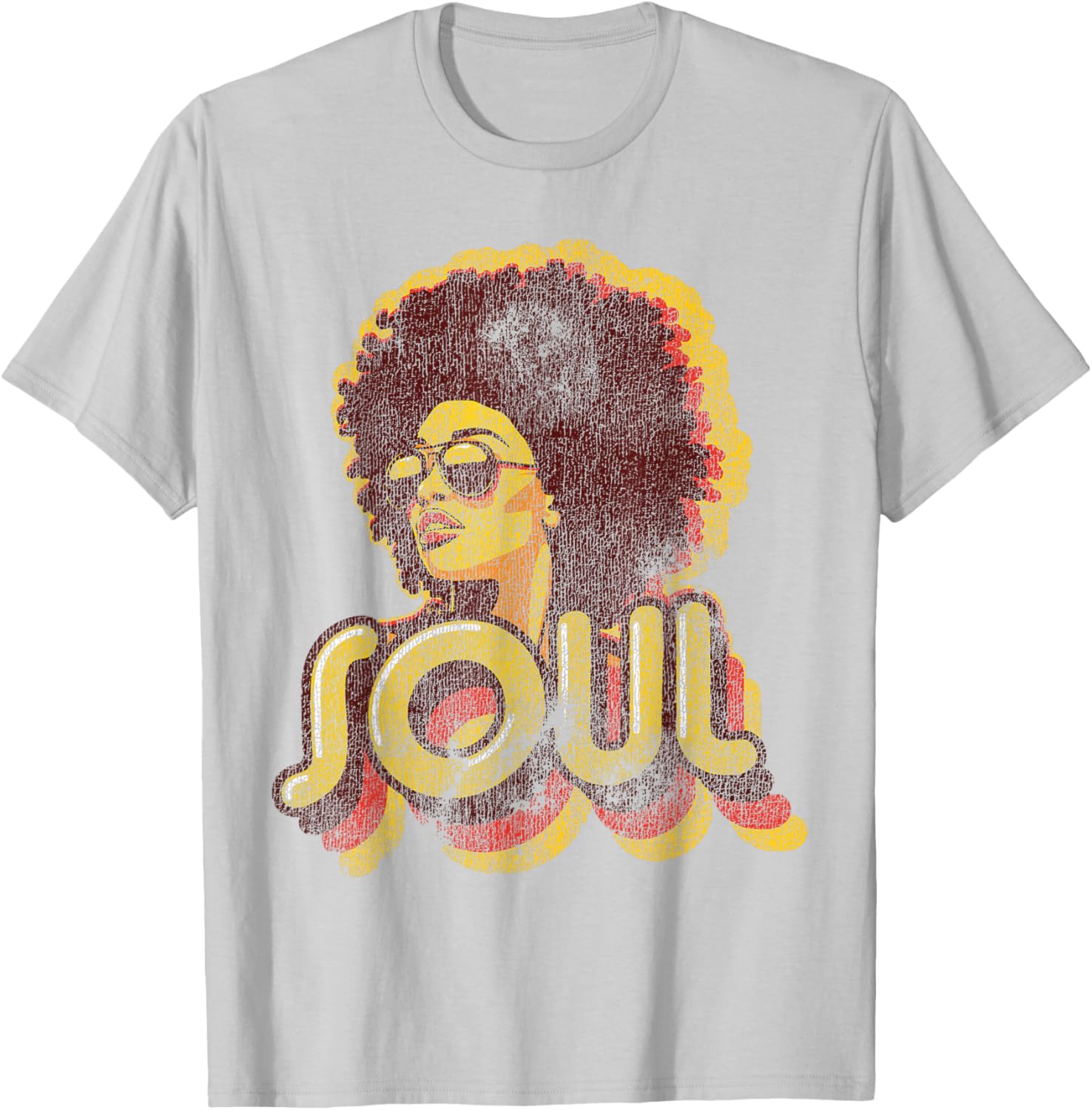 Retro 70s Funk Afro Soul T-Shirt for Vintage Style Lovers - 4