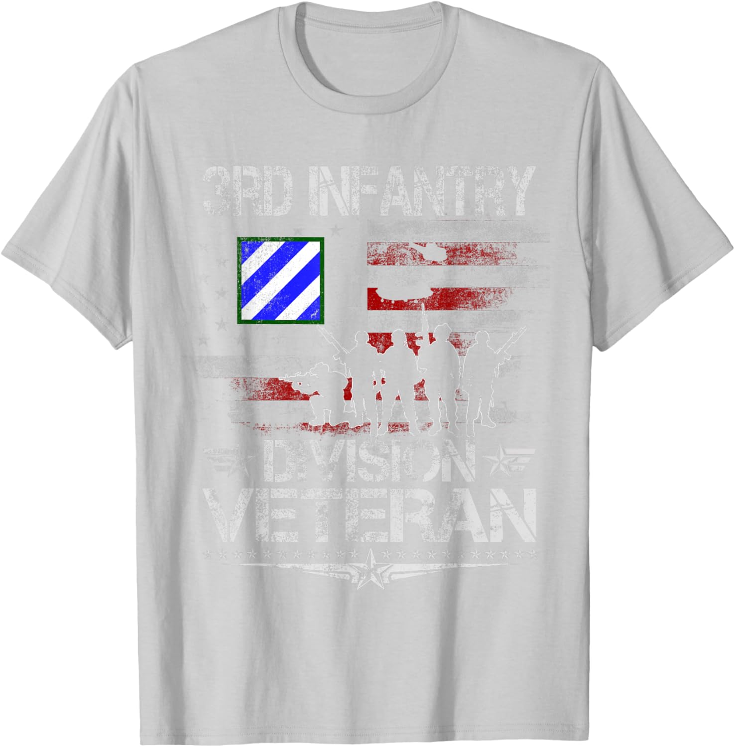 3rd Infantry Division Veteran US Flag T-Shirt for Military Pride - 3
