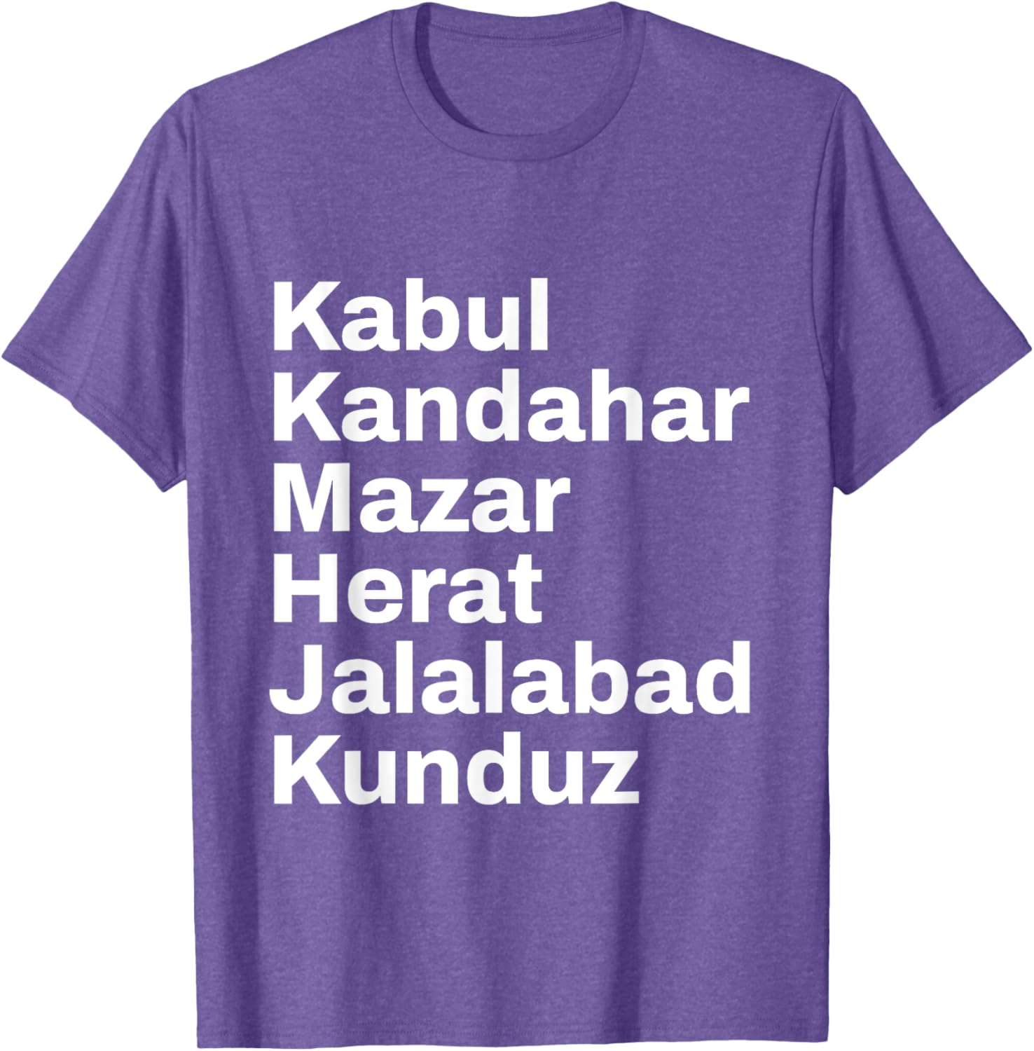 Afghanistan Cities and Towns Travel T-Shirt for Adventure Lovers - 7