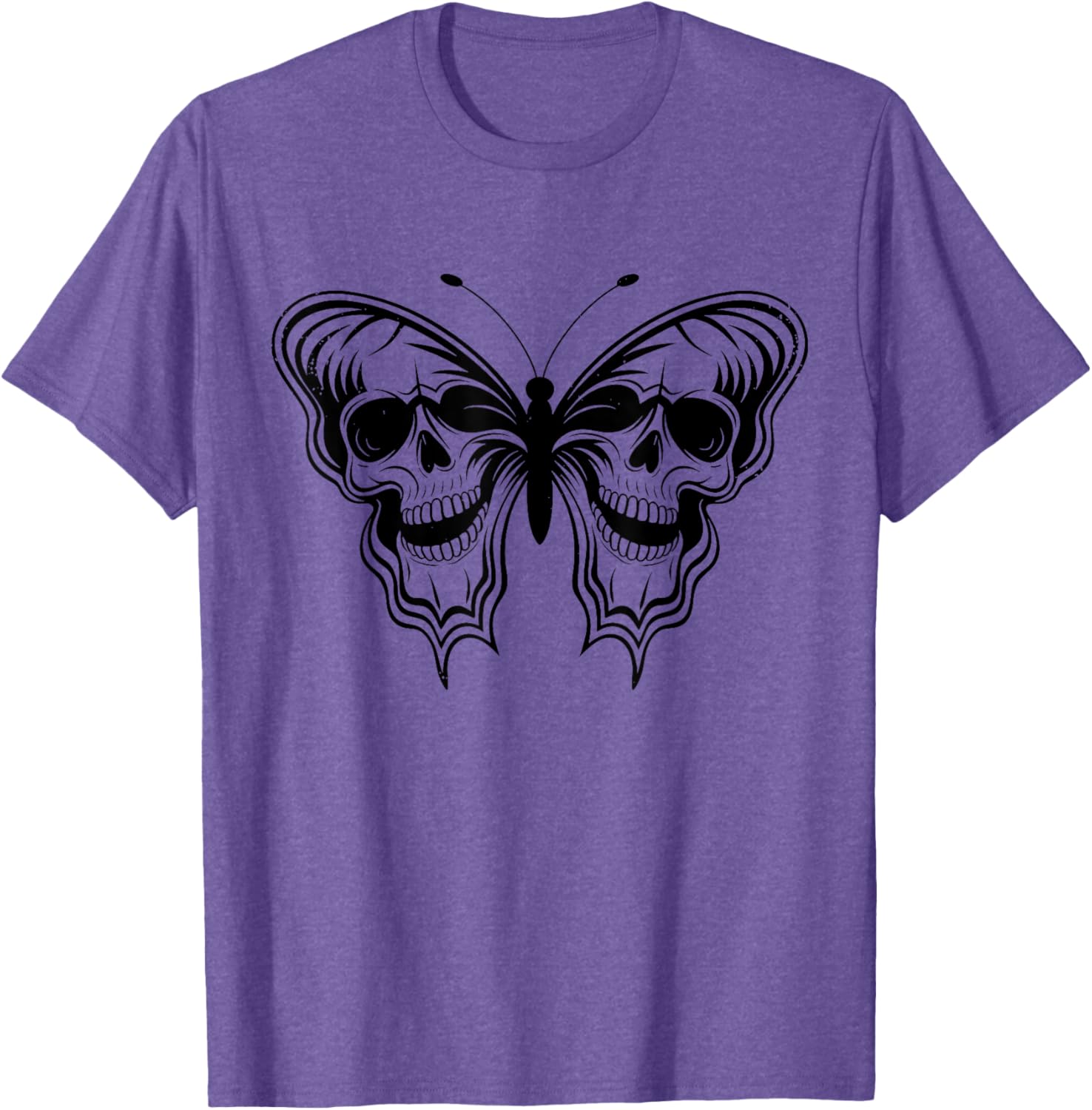 Halloween Butterfly Skulls T-Shirt for Men and Women - Spooky Style - 8