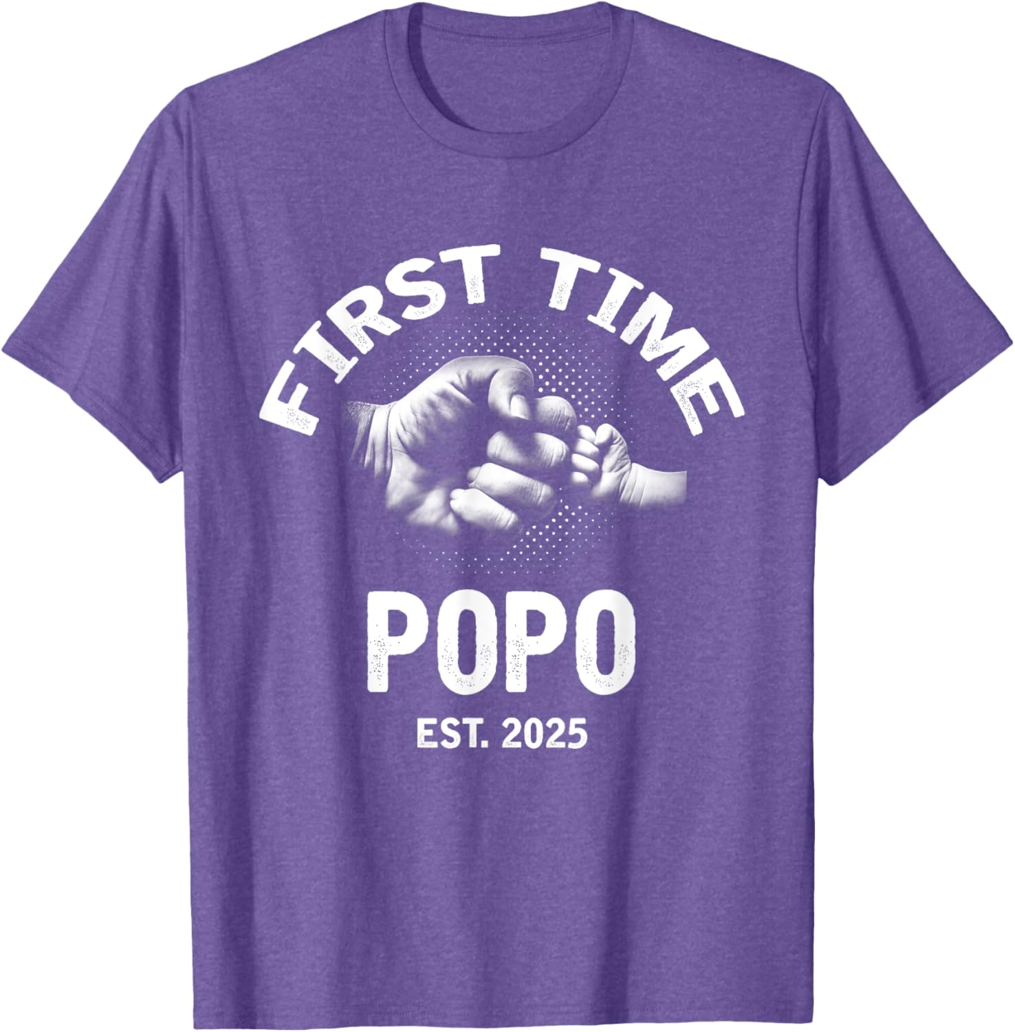 First Time Popo 2025 Father's Day Vintage T-Shirt for Dads - 22