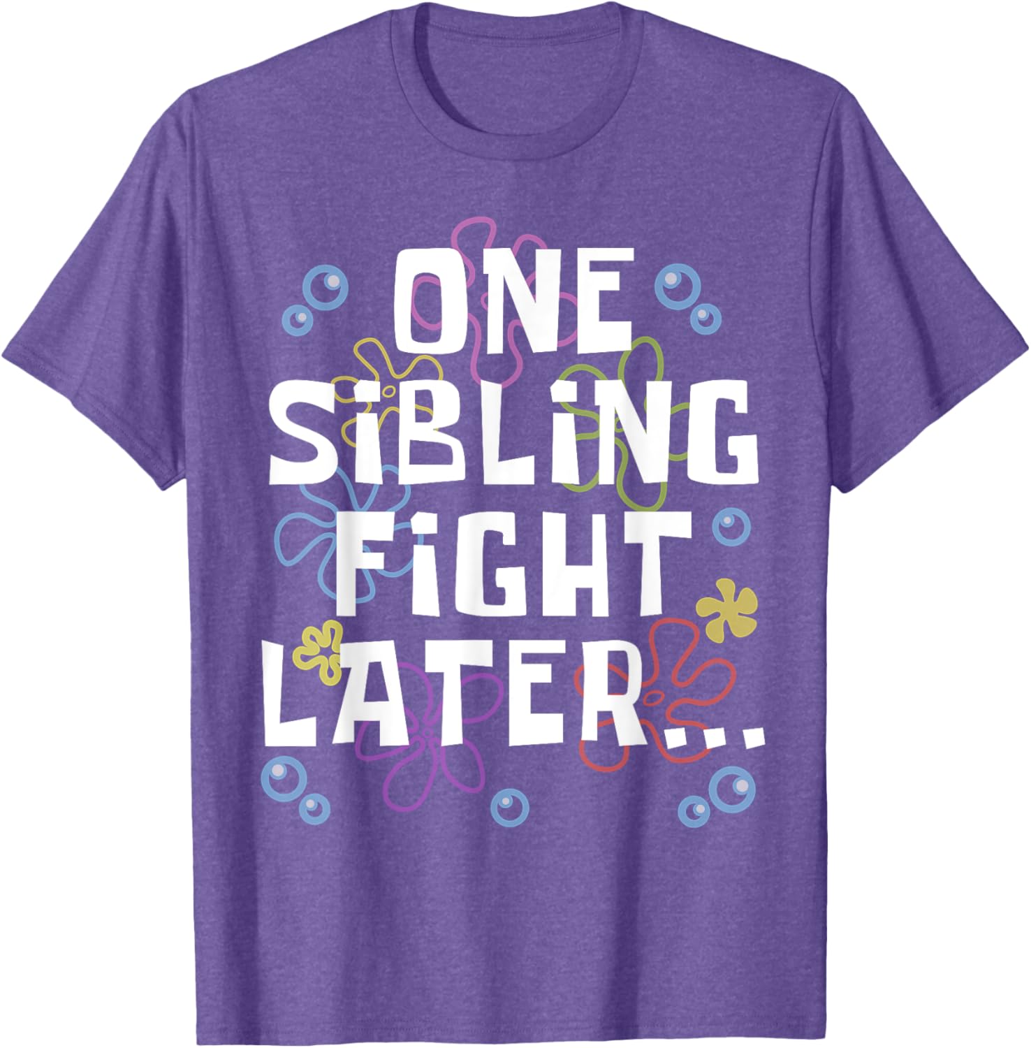 Siblings Matching Brother Sister T-Shirt One Sibling Fight Later Design - 4