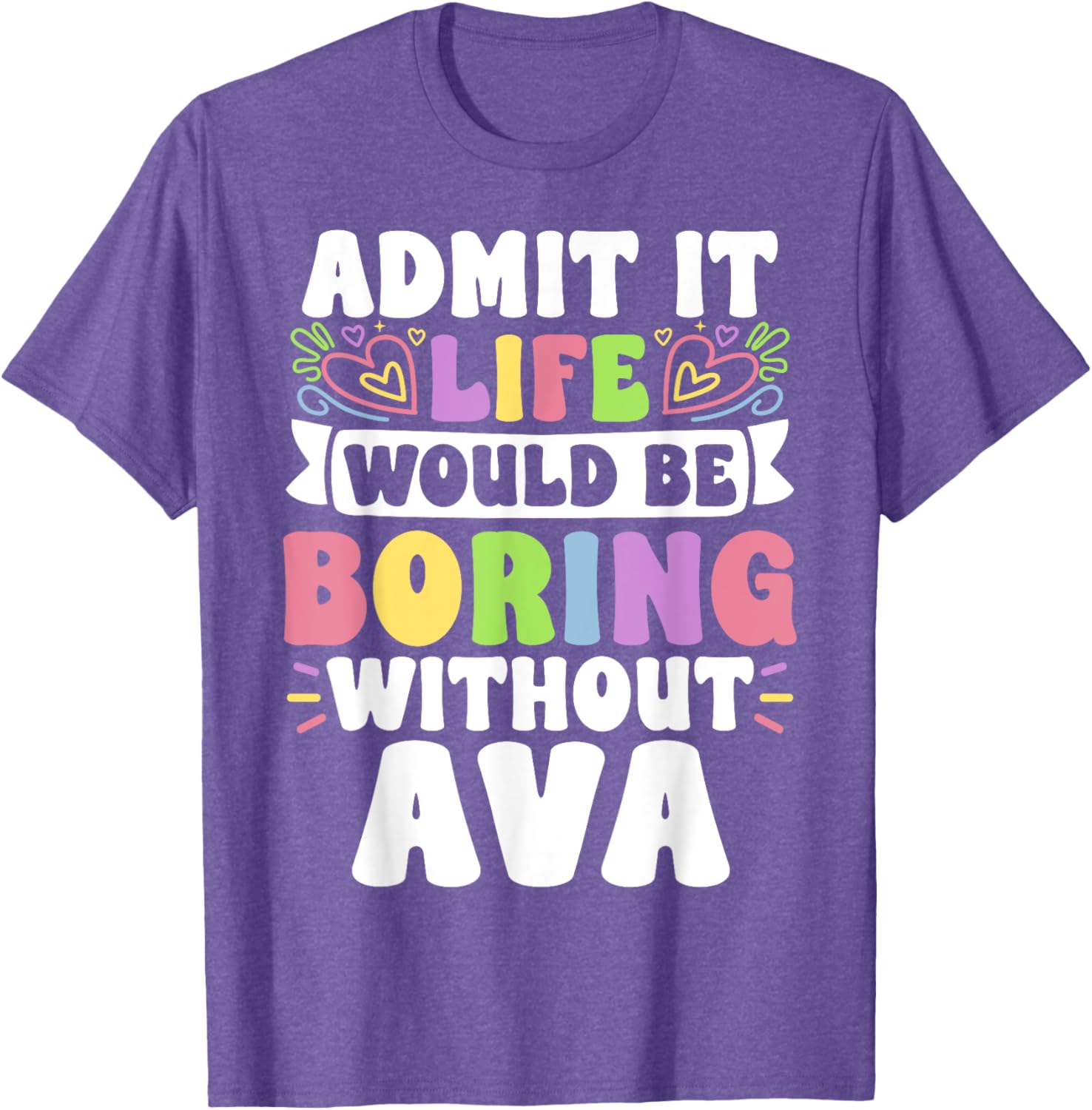 Ava Personalized Funny Family T-Shirt for Unique Style and Comfort - 18