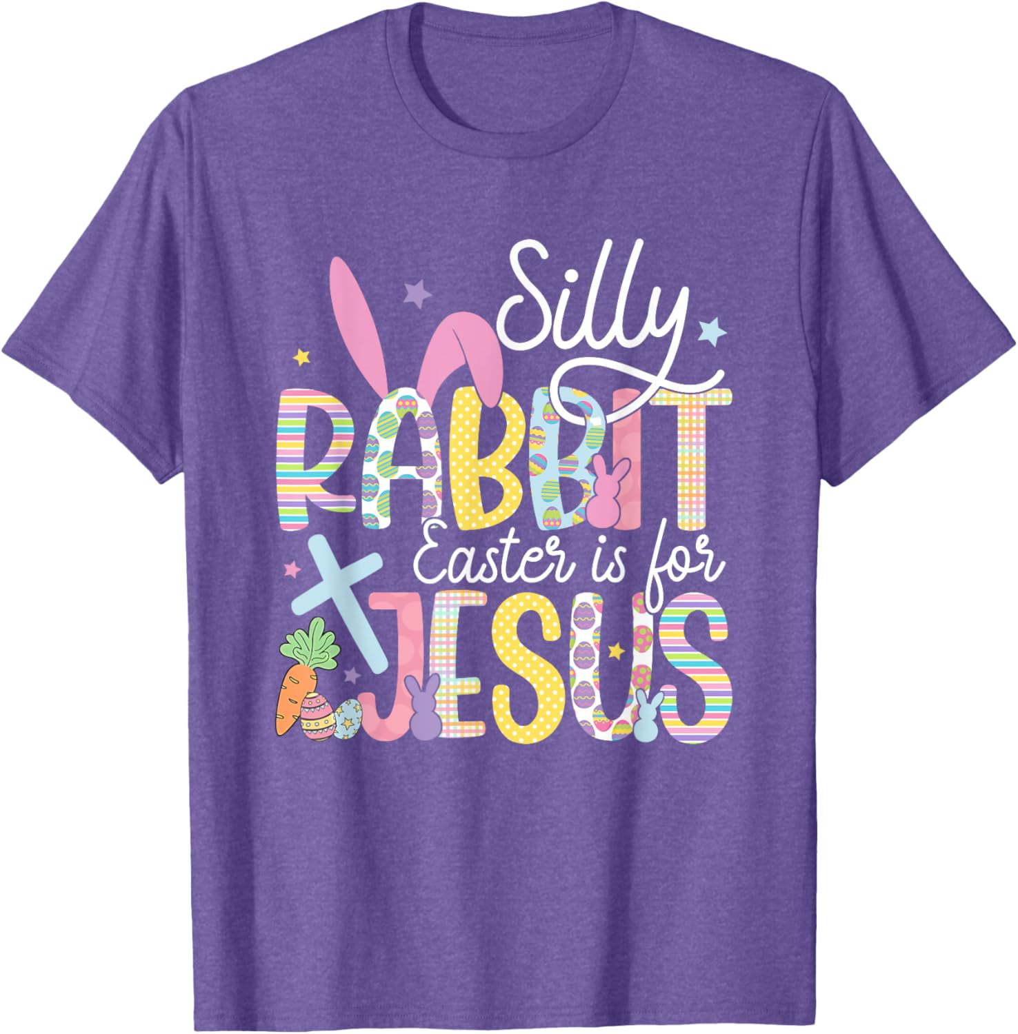 Silly Rabbit Easter is for Jesus Christian T-Shirt for Kids and Adults - 16