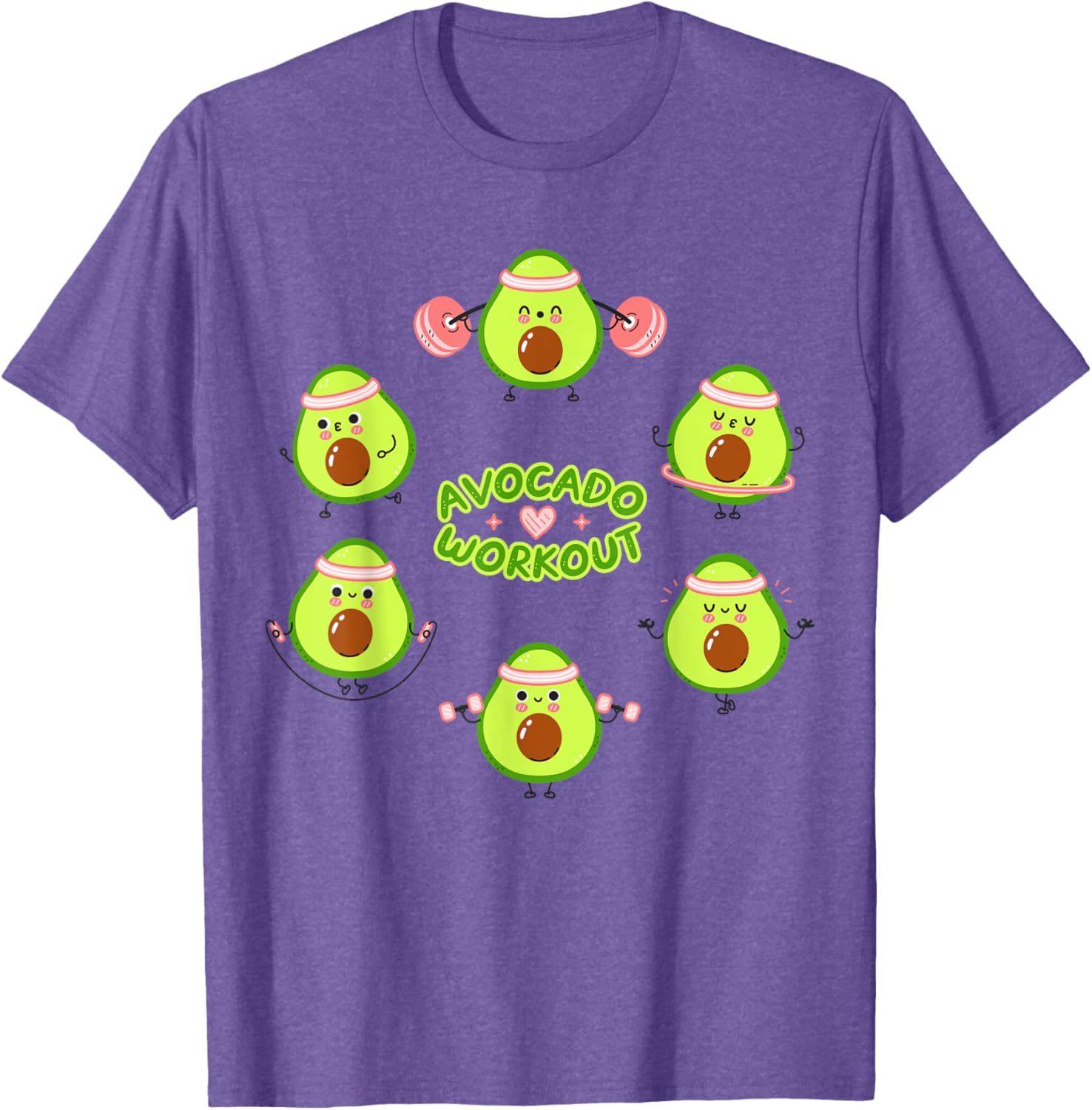Avocado Workout Guacamole T-Shirt for Vegan Mexican Food Lovers - 21