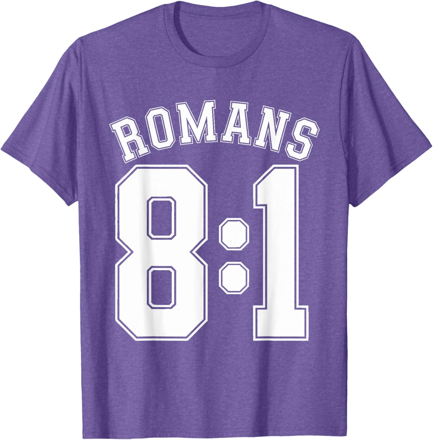 Romans 8:1 Sports Jersey T-Shirt for Christian Motivation and Faith - 28