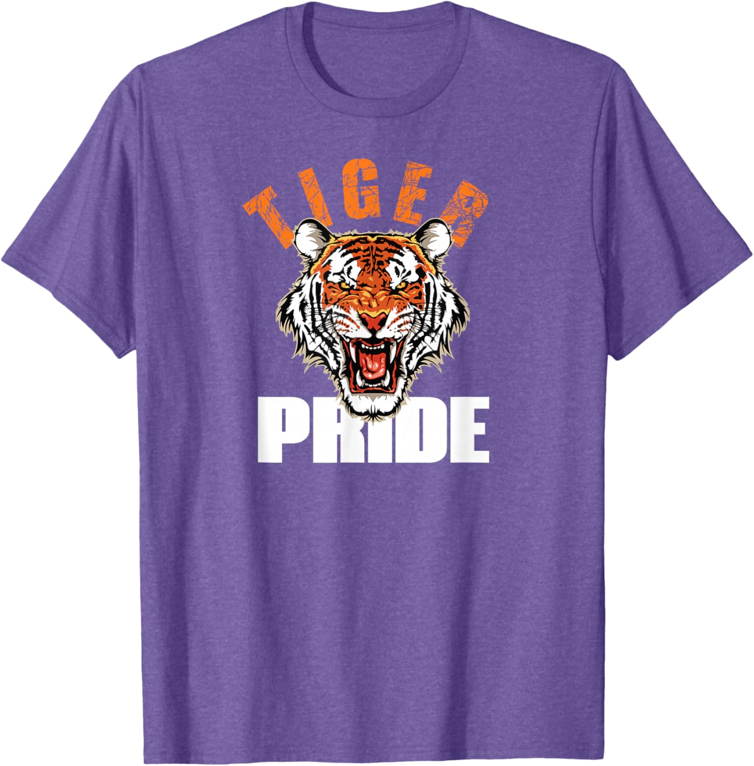 Retro Tiger Pride Vintage Mascot T-Shirt for School Sports Teams - 13