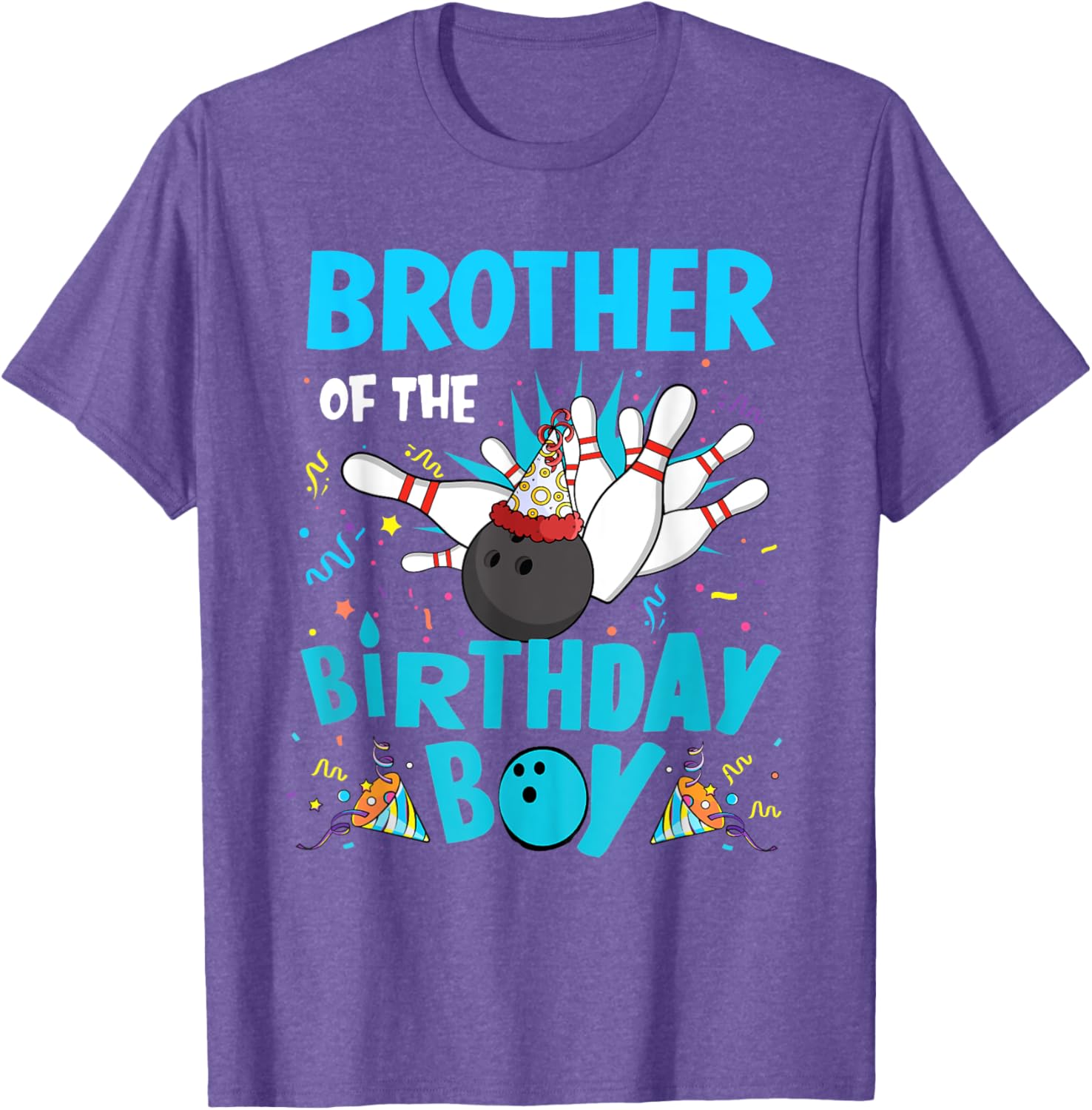 Brother Of The Birthday Boy Bowling Family Matching T-Shirt for Fun Celebrations - 5