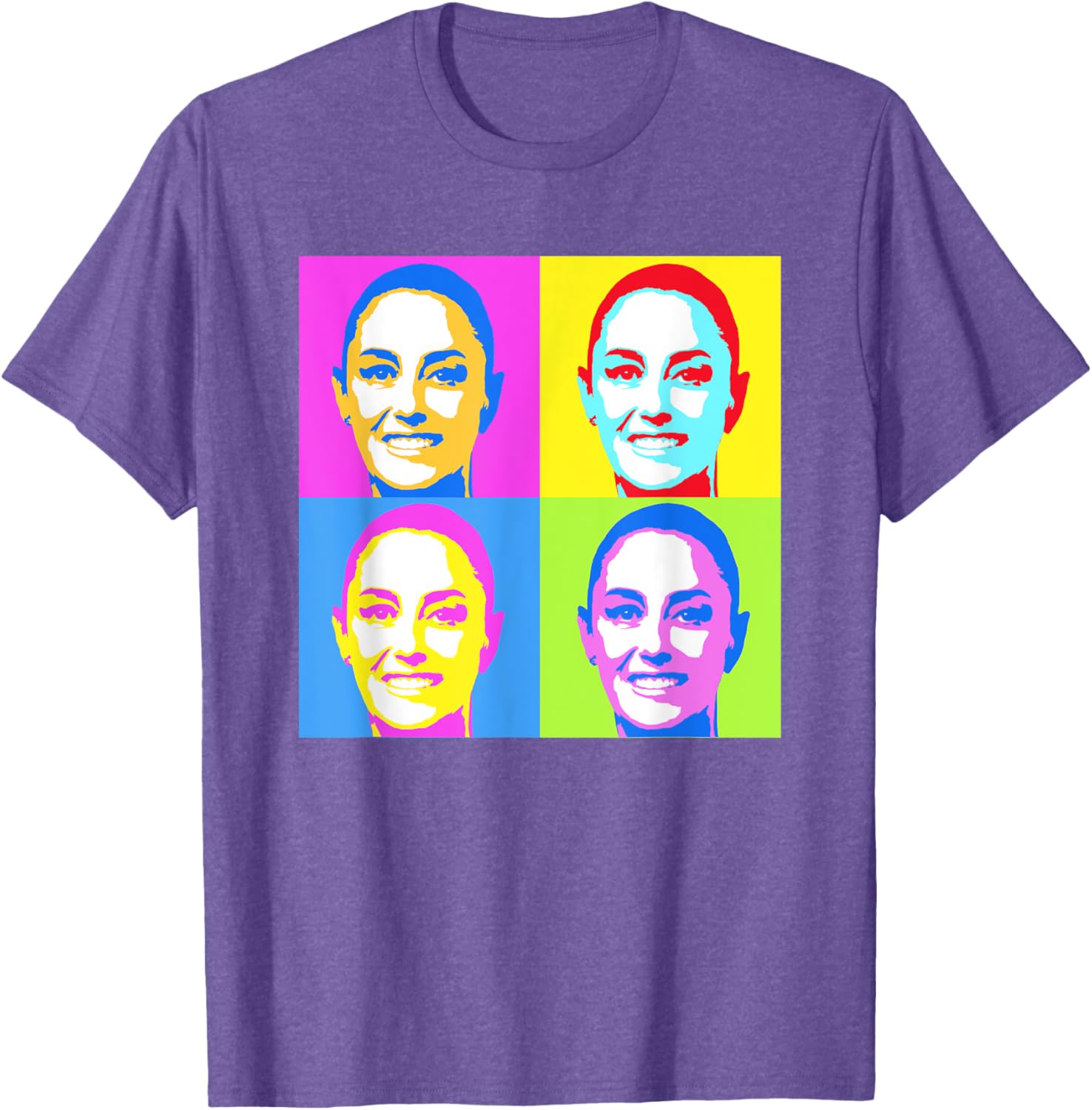 Claudia Sheinbaum Pop Art T-Shirt for Supporters of Mexico's President - 11