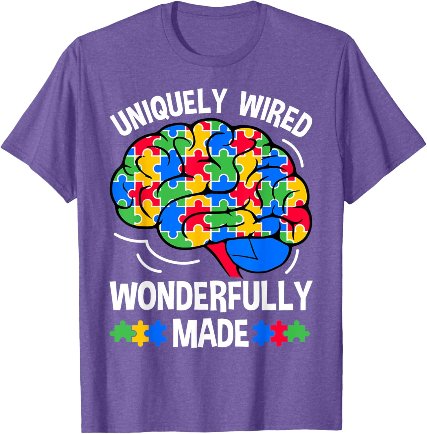 Uniquely Wired Wonderfully Made Autism Awareness T-Shirt for Kids - 8