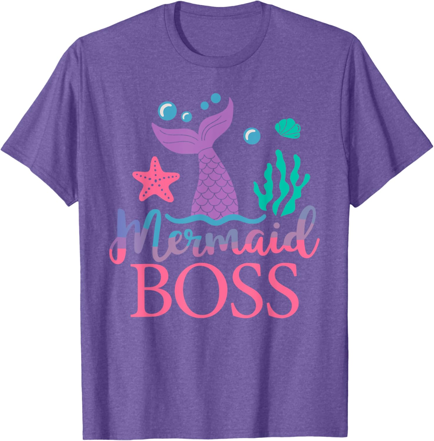 Boss of The Birthday Mermaid Family Matching T-Shirt for Party Fun - 6