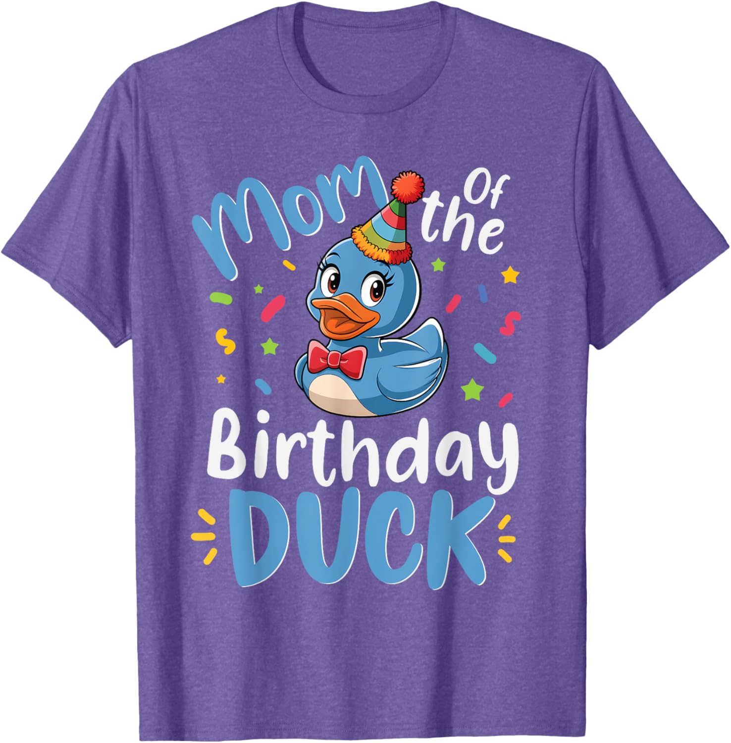 Blue Birthday Duck Family Matching T-Shirt for Mom and Kids - 7