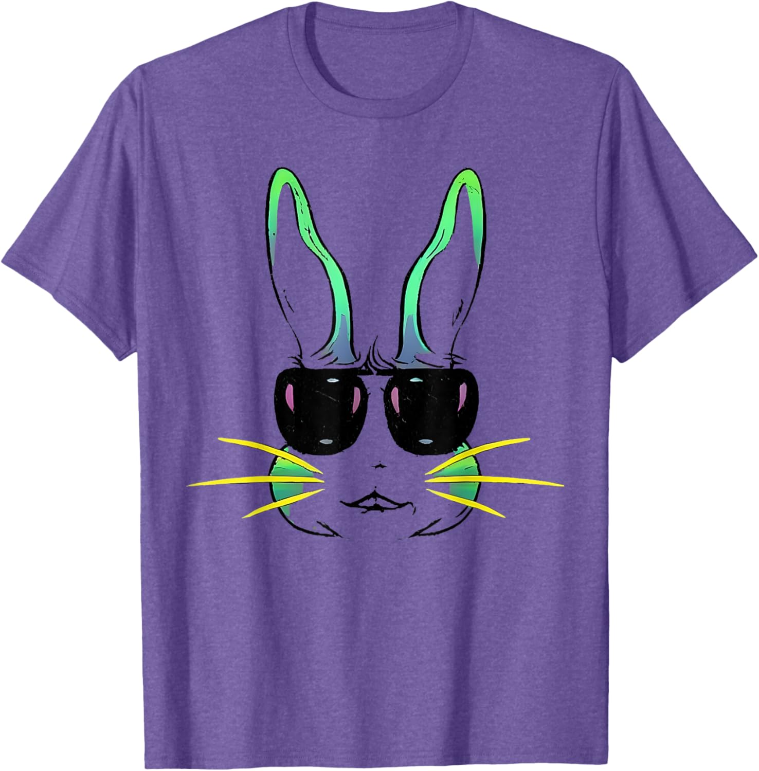 Cool Bunny Face Sunglasses T-Shirt for Fun Easter Celebrations - 5
