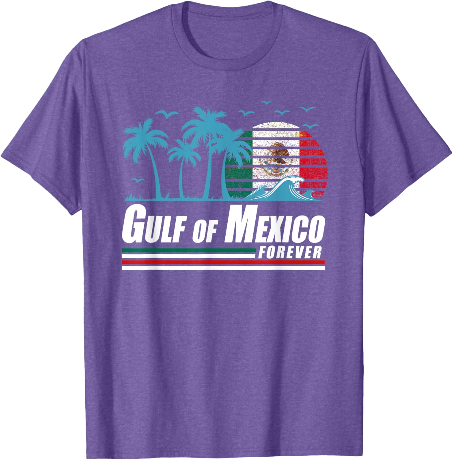 Retro Gulf of Mexico T-Shirt for Coastal Vibes and Vintage Style - 13