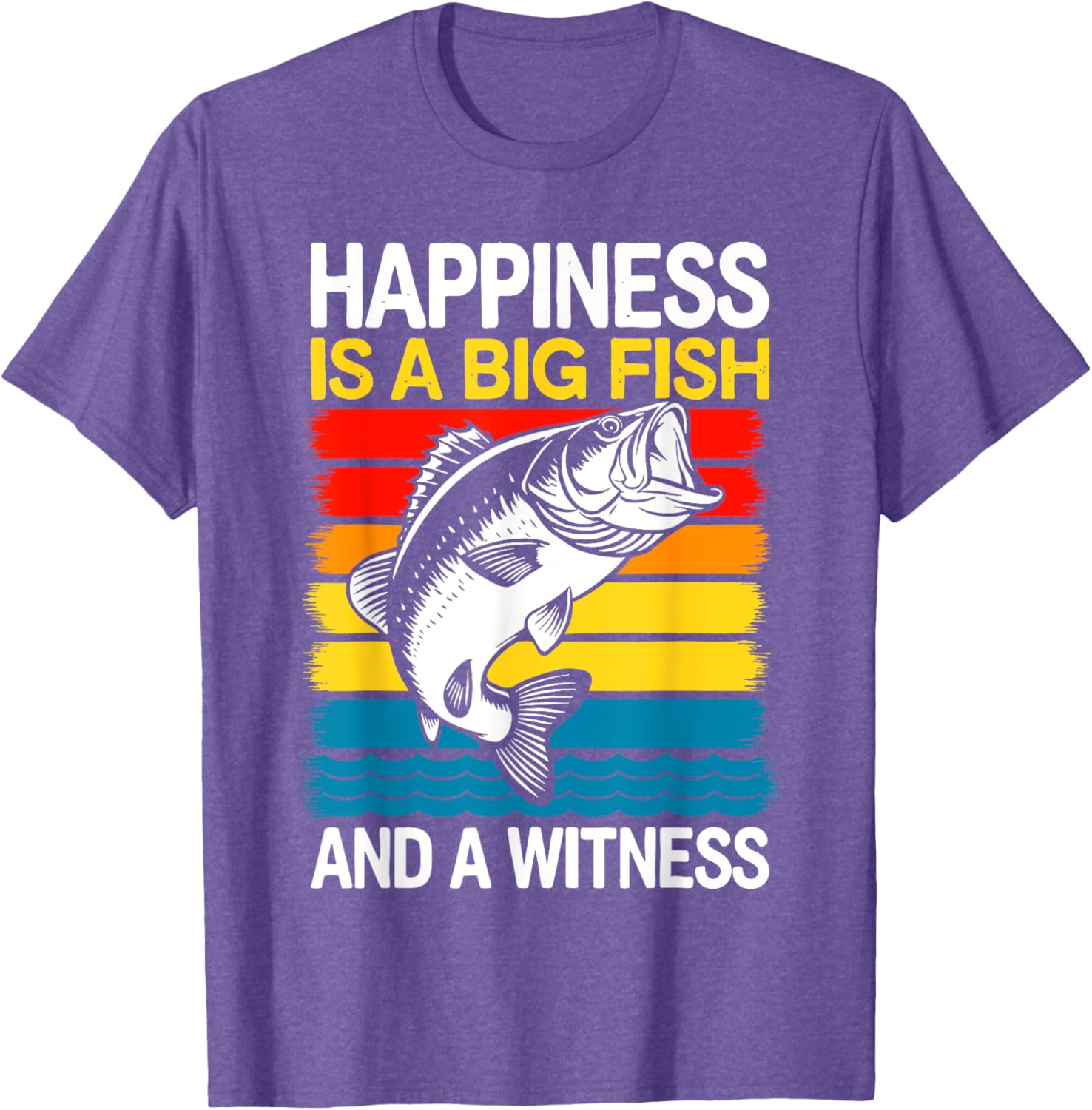 Catch the Joy: Big Fish and Witness Bass Fishing T-Shirt for Anglers - 2