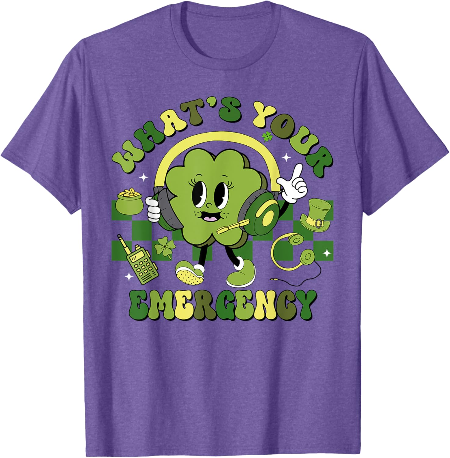 Shamrock Emergency Dispatcher St Patrick's Day T-Shirt for Fun Celebrations - 17