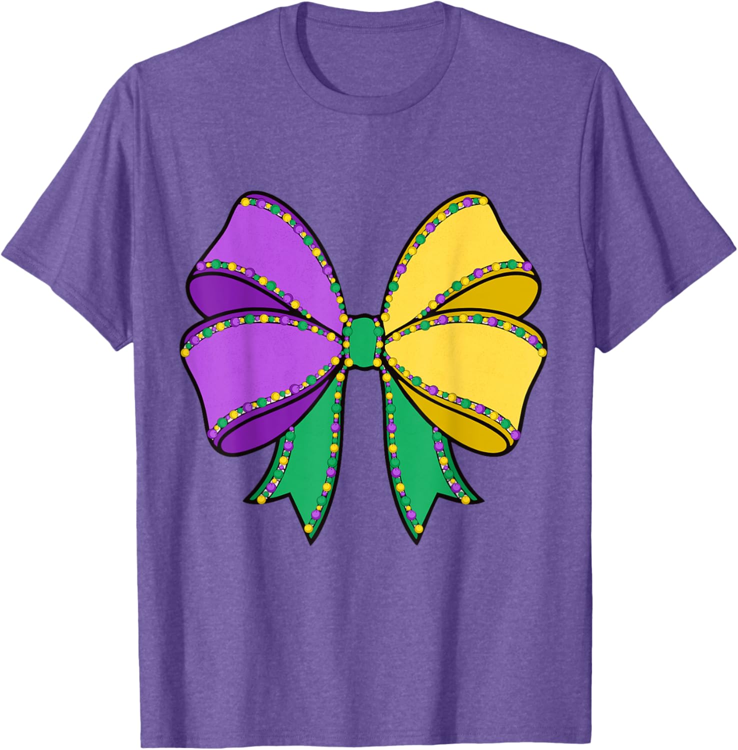 Coquette Bow Mardi Gras T-Shirt for New Orleans Carnival Festivities - 5