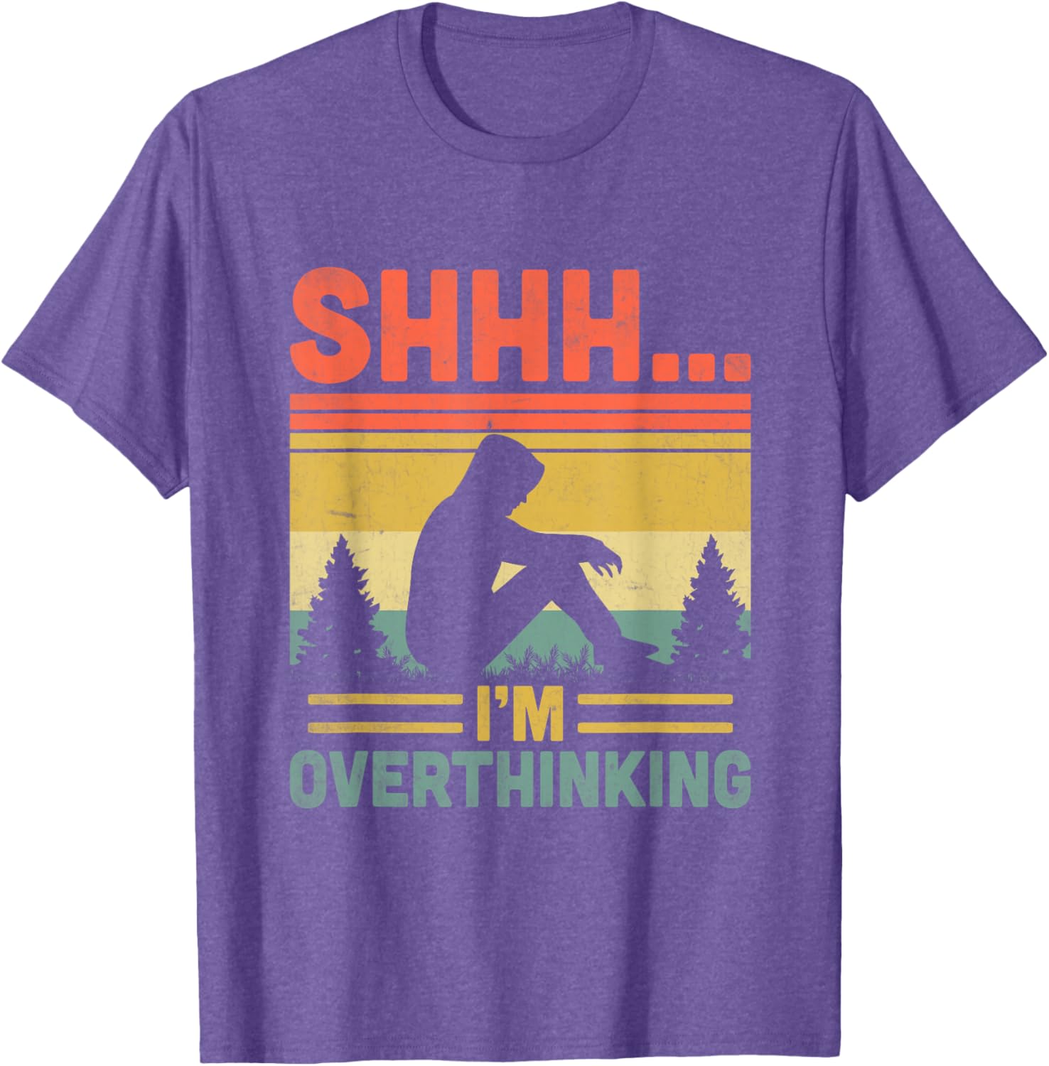 Shhh I’m Overthinking T-Shirt for Introverts – Funny & Cozy Apparel - 4