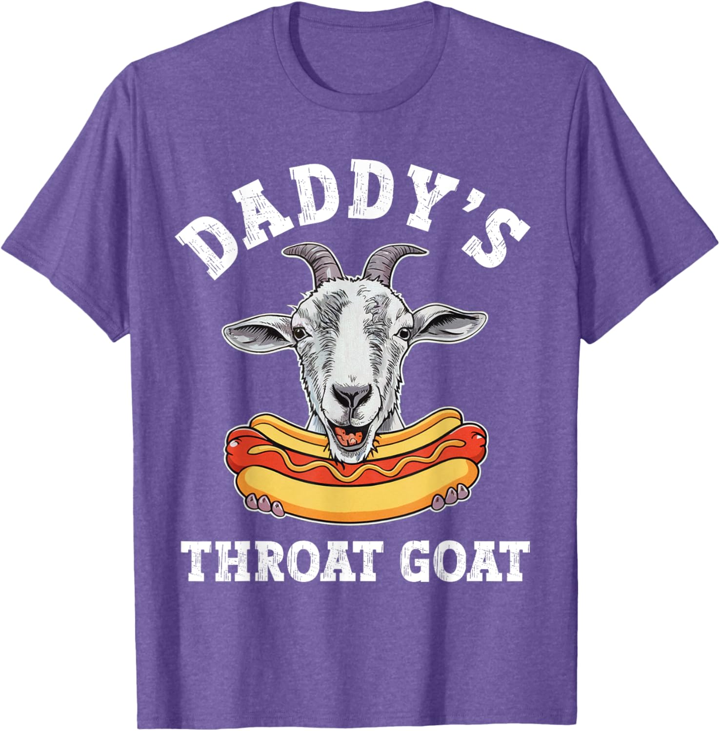 Funny Daddy's Throat Goat Meme T-Shirt for Adult Humor Lovers - 8