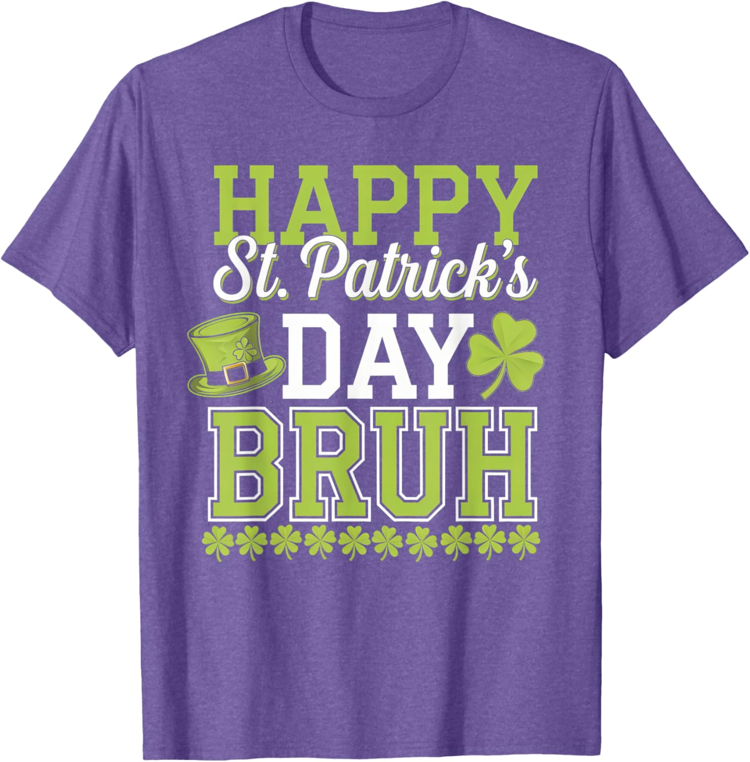 Bruh St Patricks Day T-Shirt for Boys and Teens Fun Green Tee - 16