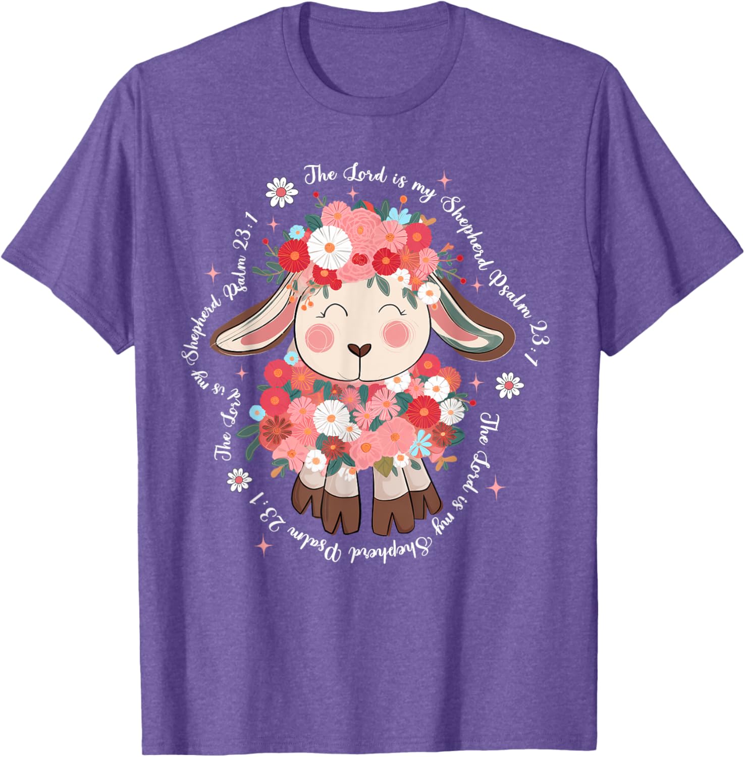The Lord Is My Shepherd Easter T-Shirt for Christian Faith Enthusiasts - 18