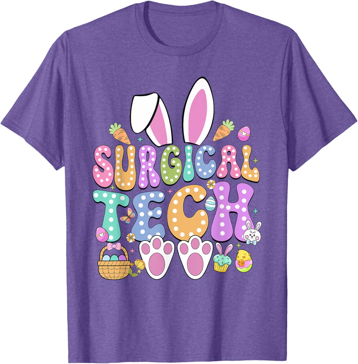 Surgical Tech Easter Bunny T-Shirt for Surgical Technicians Fun Gift - 7