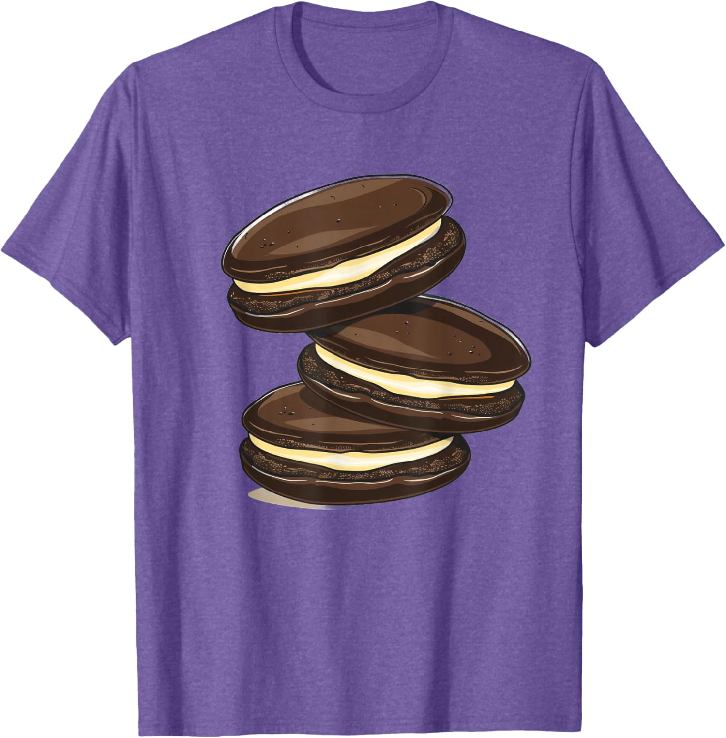 Bold Outline Whoopie Pies T-Shirt for Fun Food Lovers Clothing - 3