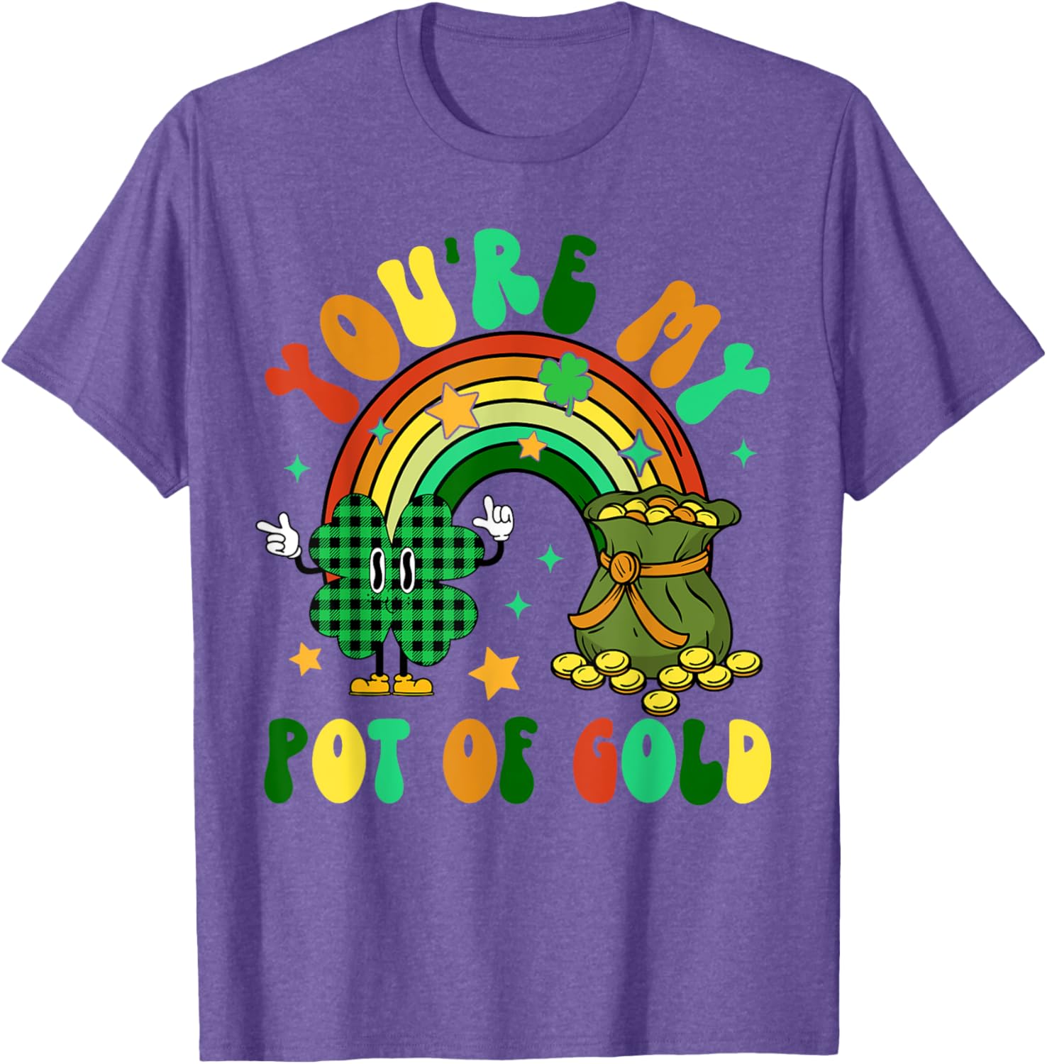 You're My Pot Of Gold Rainbow Shamrock Patrick's Day T-Shirt for Fun Celebrations - 24