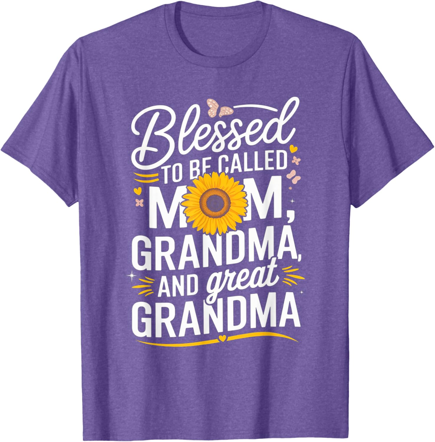 Blessed To Be Called Mom Grandma Great Grandma Mother's Day T-Shirt - 7