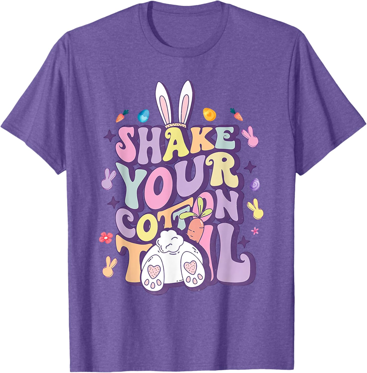 Shake Your Cotton Tail Funny Easter Bunny T-Shirt for Girls and Women - 21